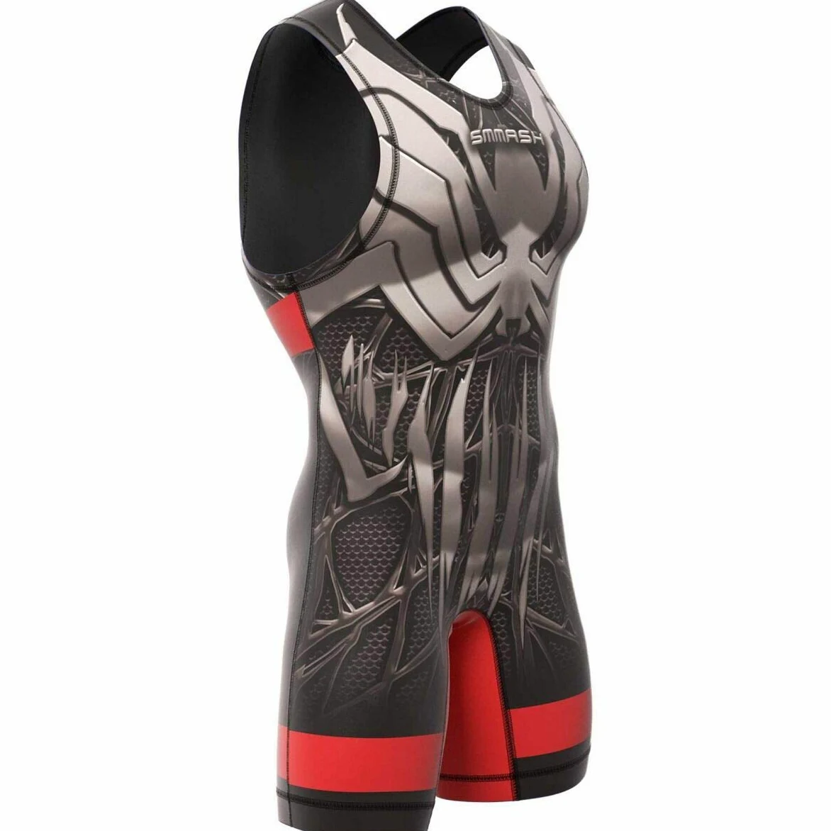SMMASH Venomous Profesionalmente Camiseta de Lucha Libre para Hombres, Wrestling Traje, Lucha Libre Ropa, Wrestling Outfit, Material Transpirable y Antibacteriano