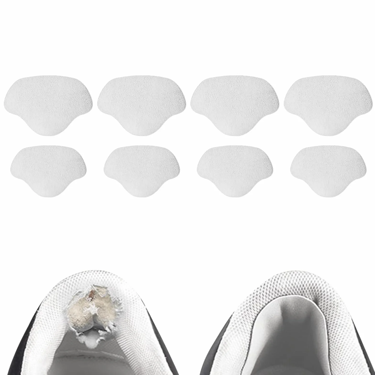 Parches para reparación de zapatillas adhesivo talón agujeros Blanco