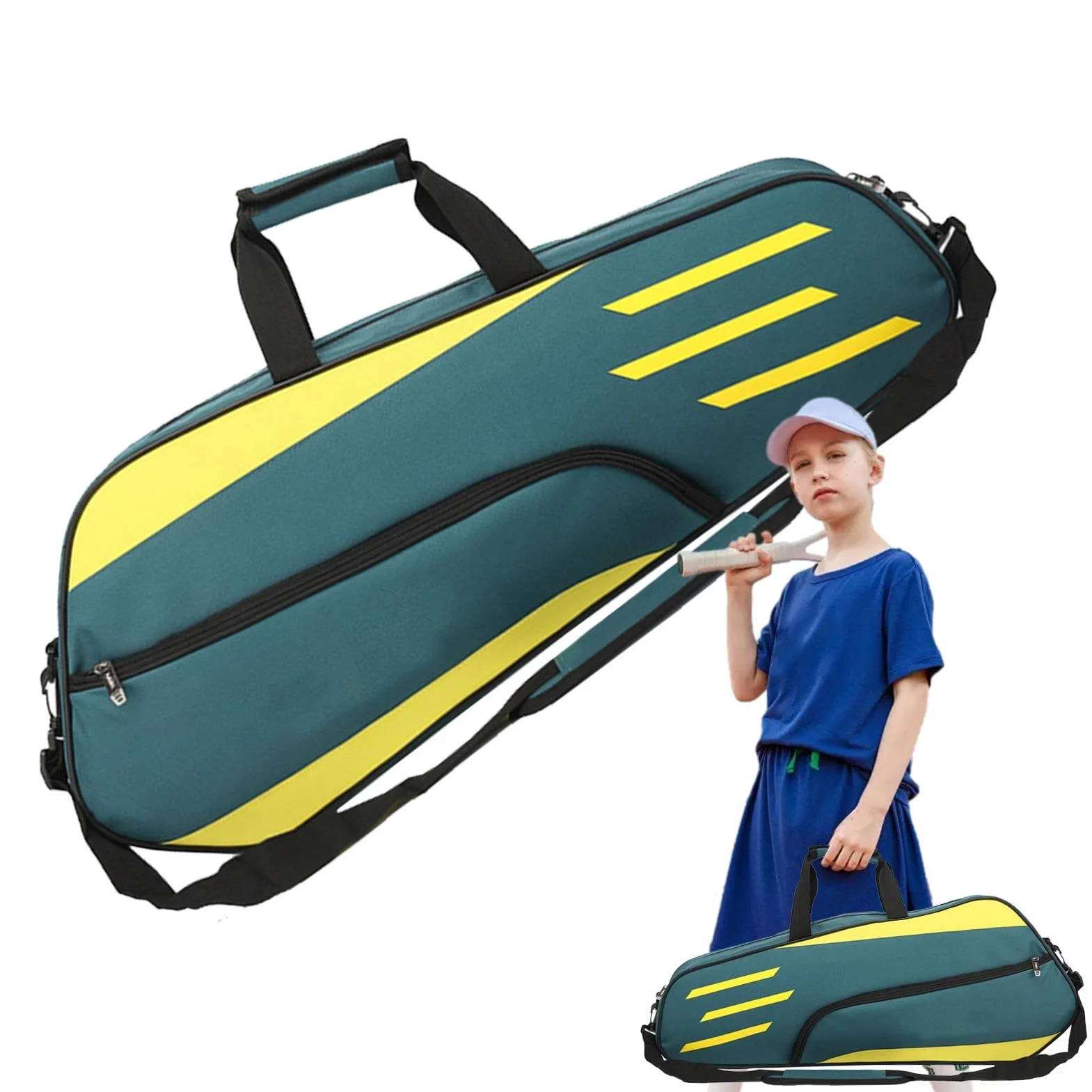 Bolsa Para Raqueta De Bádminton - Bolsa Impermeable Para Funda Para Raquetas De Bádminton, Bolsa De Transporte Para Hombro De Tenis | Bolso Duradero De La Raqueta De Tenis Del Diseño Ergonómico