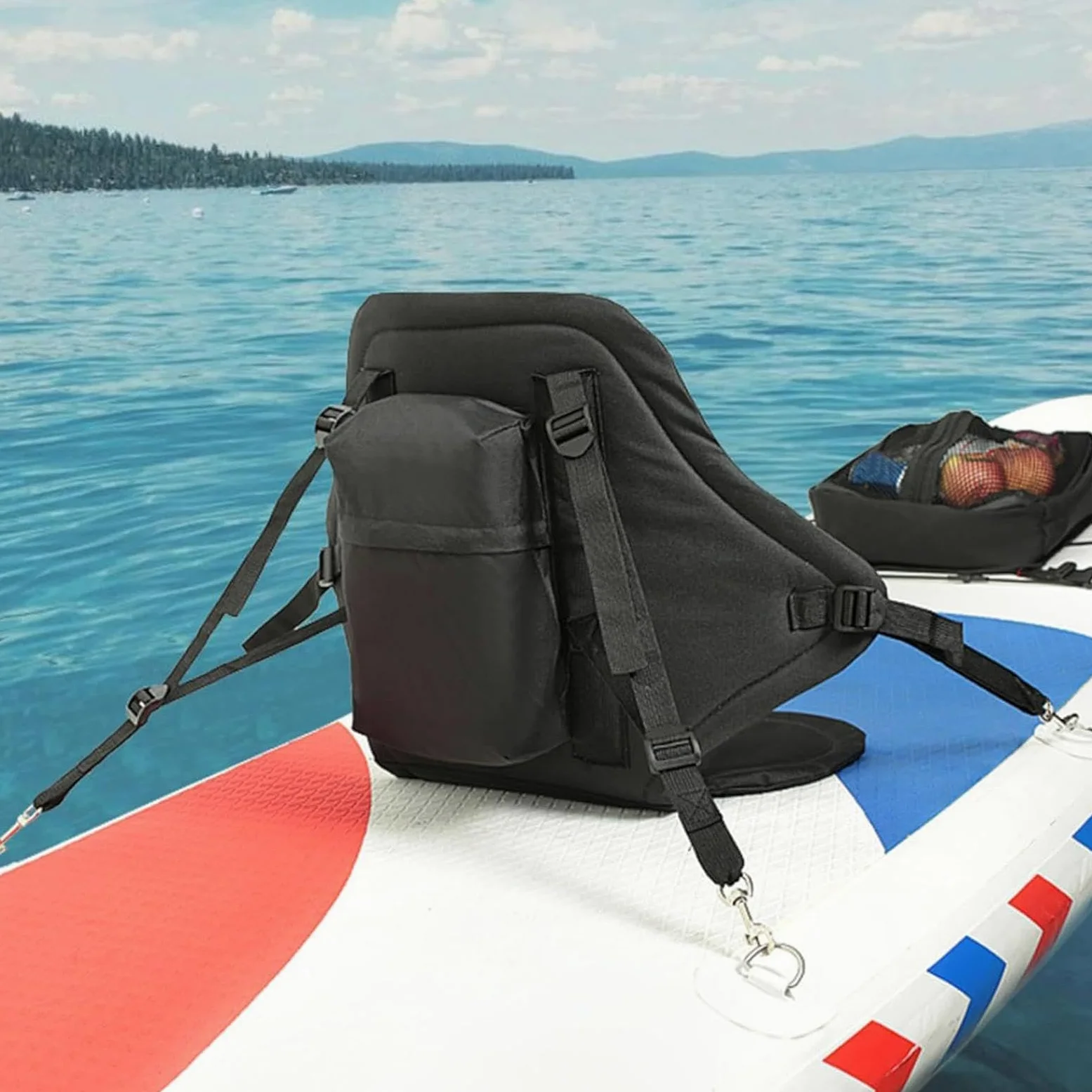 Asiento de paddleboard | Silla de apoyo de espalda desmontable con correa ajustable, asiento de silla de canoa, para hombres, mujeres, jóvenes, adolescentes, aficionados, entusiastas