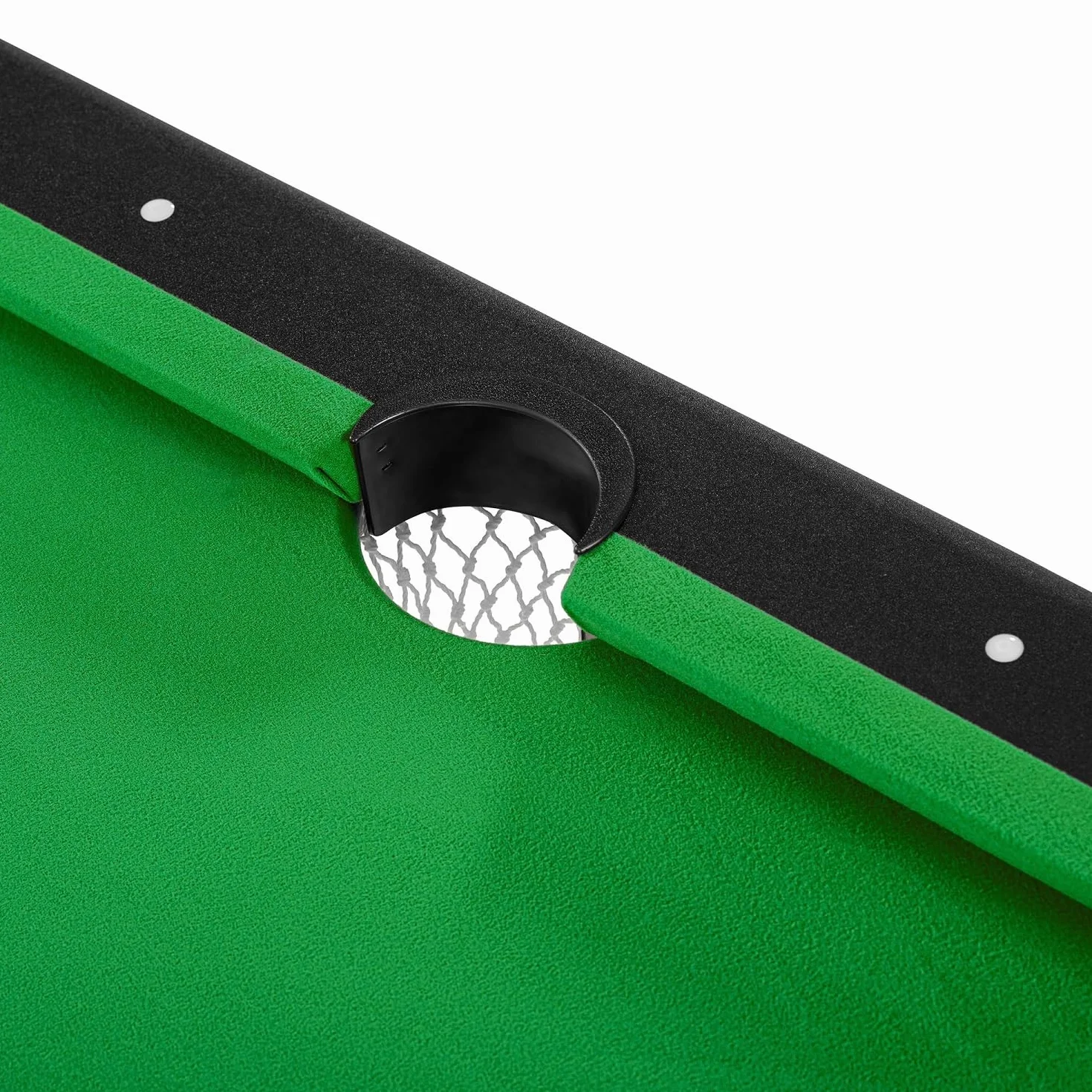 Mesa de billar plegable Buckshot Atlanta 193x109x81 cm 6 pies verde y negro
