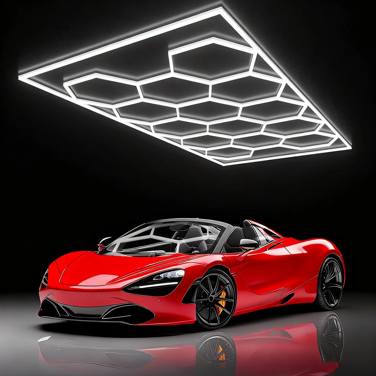 Panel LED Hexagonal Nido de Abeja 86400LM 720W IP54 Luz Blanca 6500K