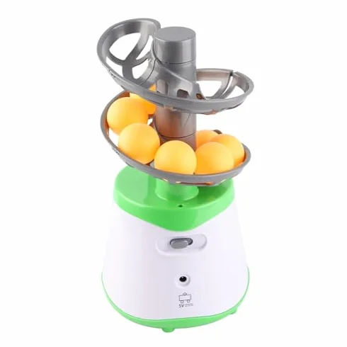 Robot Entrenador de Tenis de Mesa, Lanzador de Pelotas de Ping Pong Automático Abs Portátil con 10 Pelotas de Tenis de Mesa, Equipo de Práctica de Tenis de Mesa para Principiantes que Practican