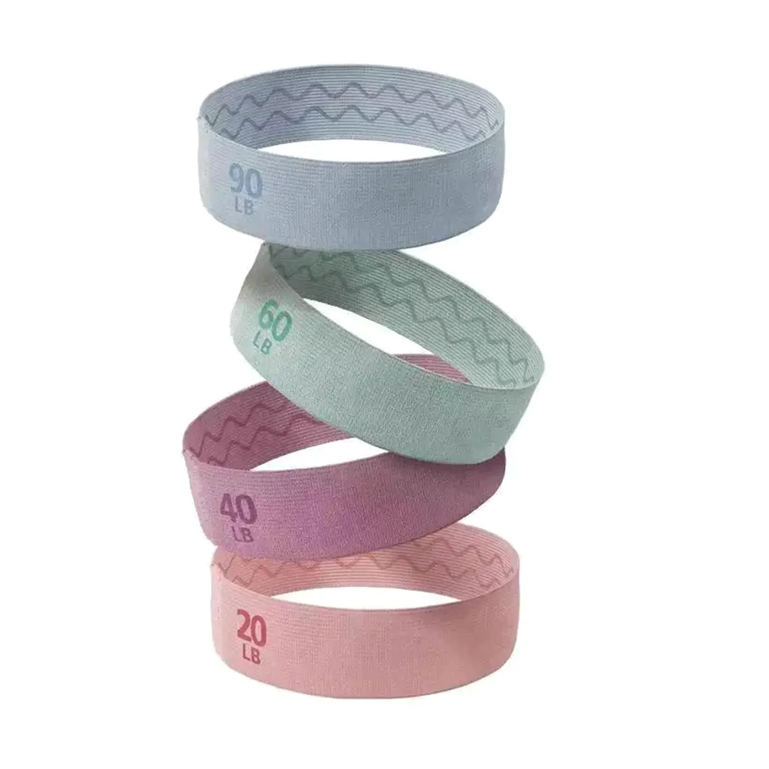 Gomas Elasticas Musculacion Banda de Resistencia for glúteos, Bandas elásticas for glúteos y Muslos, Banda de Goma for Ejercicio, Equipo de Gimnasio y Yoga(4PCS Set)