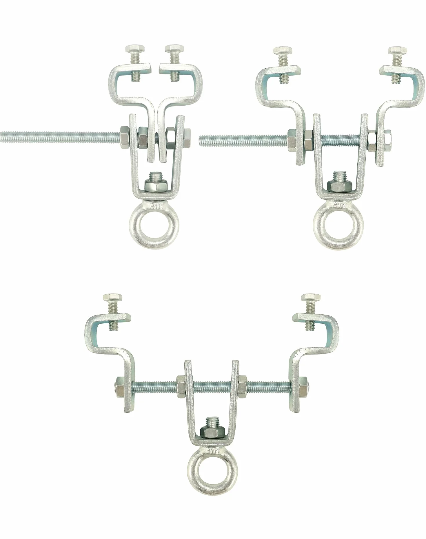 QWORK® Colgador de Saco de Boxeo, Soporte de Abrazadera de viga en I, Accesorios de Saco de Boxeo para viga, Ajustado de 6.3 cm a 19 cm