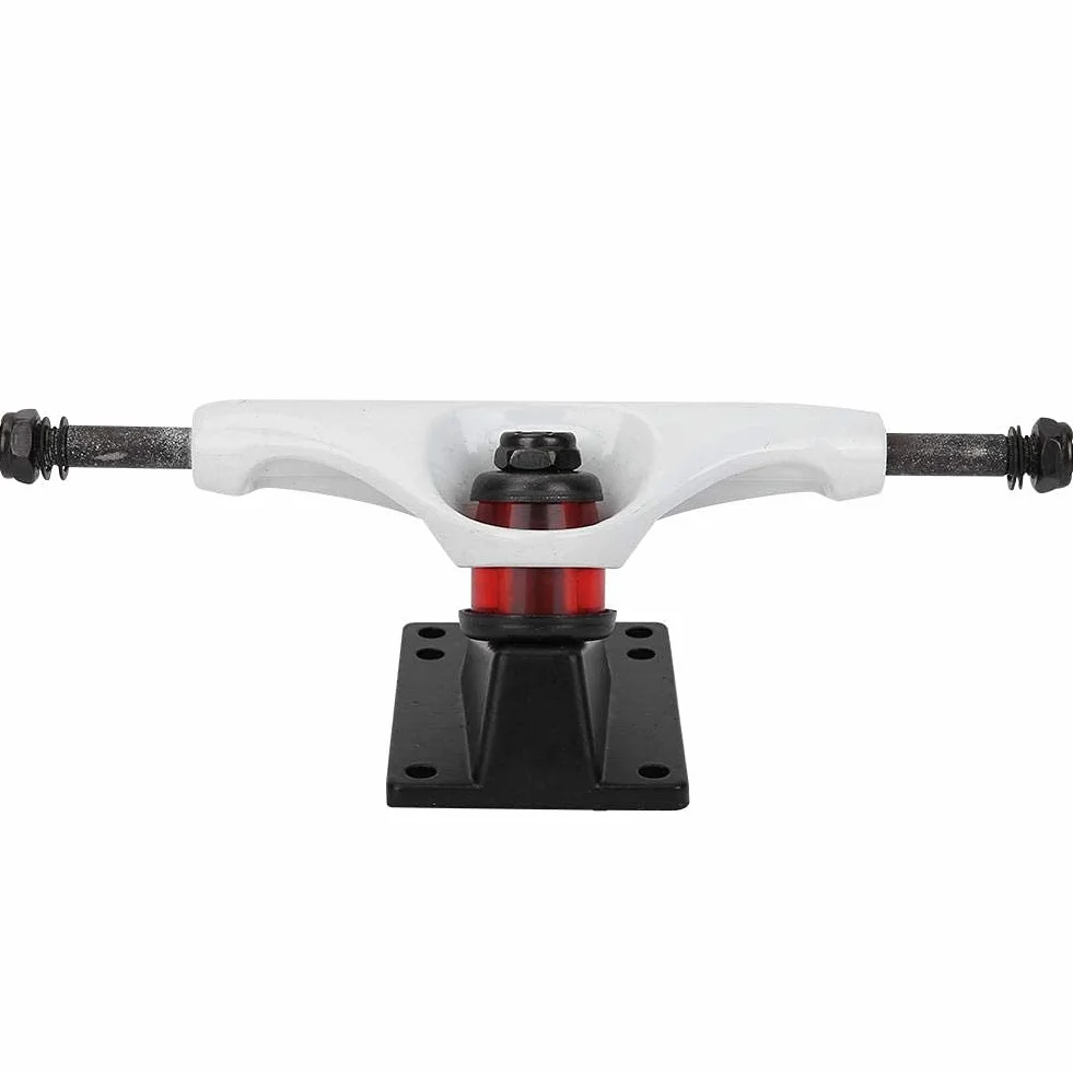 Alomejor Camión de Monopatín con 2 Rodamientos ABEC-7, Tablero Largo de 4-8 Pulgadas para Patineta de Montaña, Camiones Independientes de Aluminio 7-Pulgadas con Base Angular 50° p