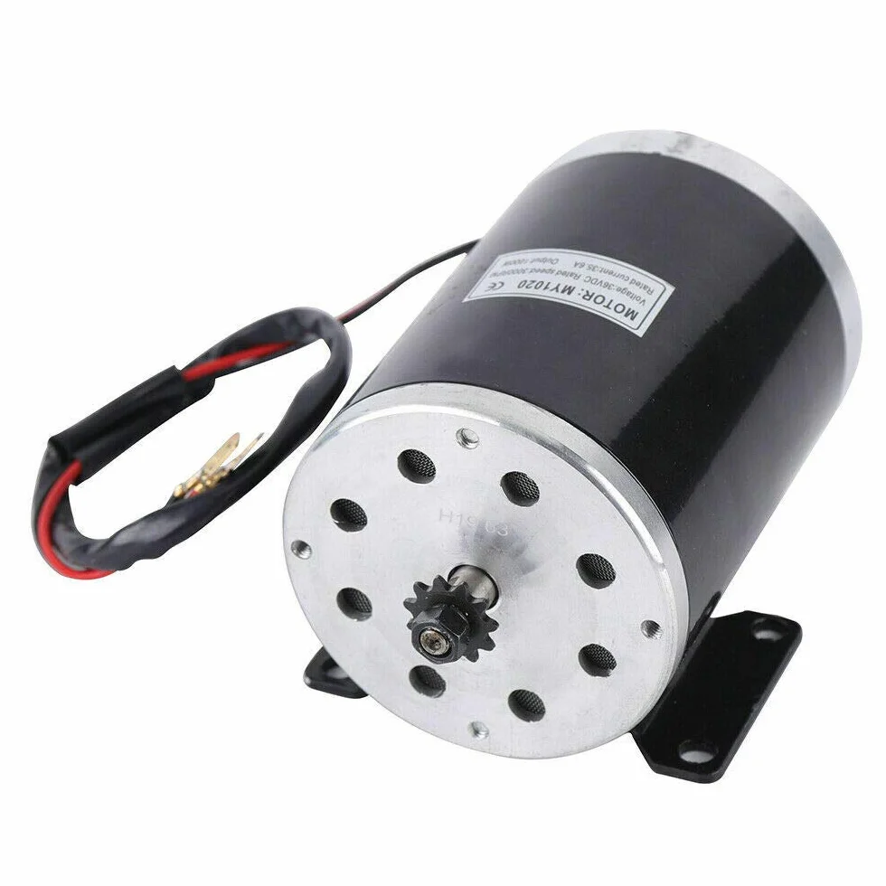 TFCFL 1000 W 36 V DC Motor Eléctrico Cepillo MY1020 Imán Permanente para Scooter Eléctrico Go-Kart