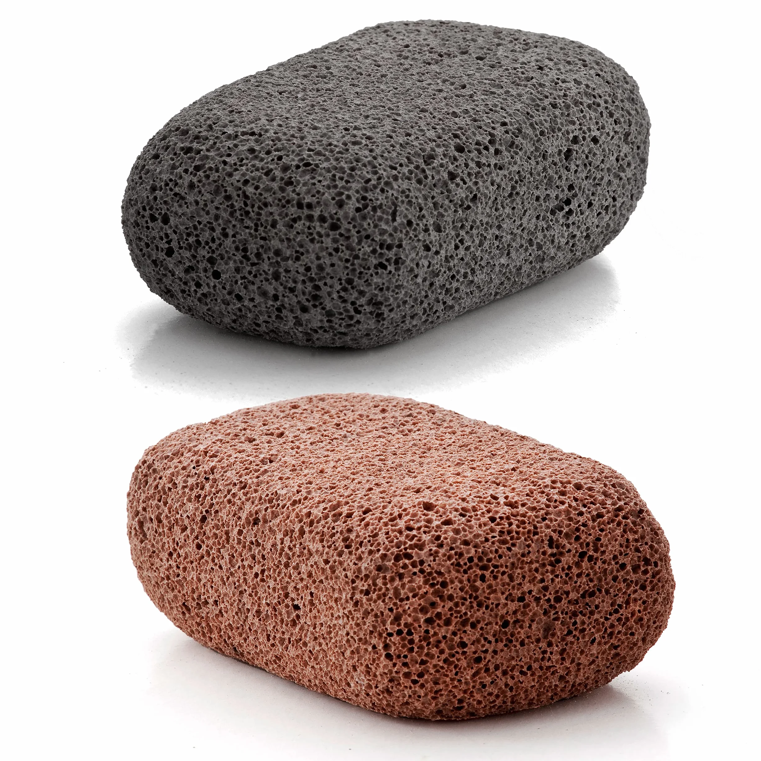 Piedra Pómez Vulcan Pack 2 Unidades Terracotta Gris Elimina Durezas Callosidades