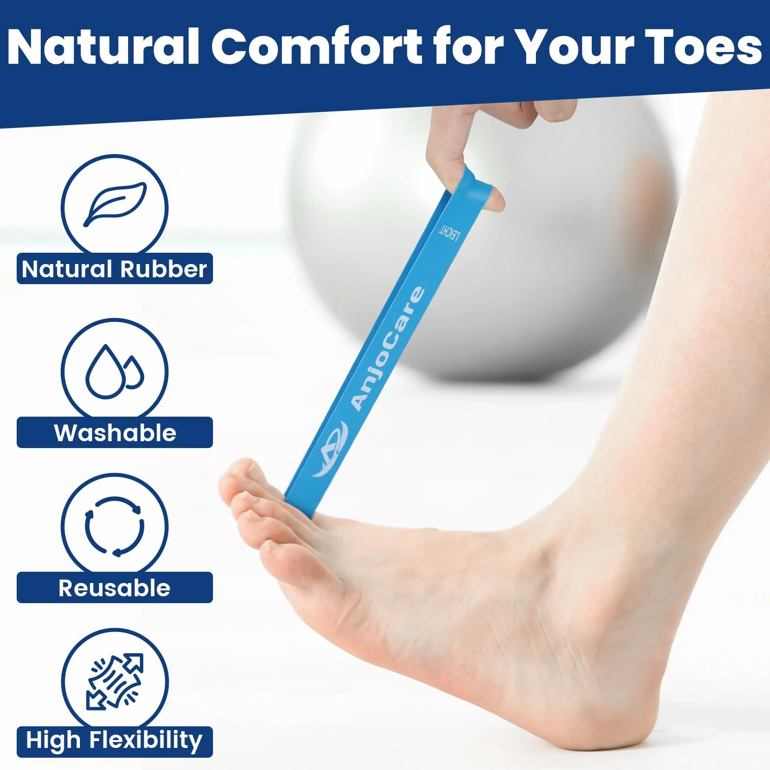 Bandas de Entrenamiento para Hallux Valgus Pack de 3, Enderezador de Dedos para Corrección de Juanetes y Alivio del Dolor