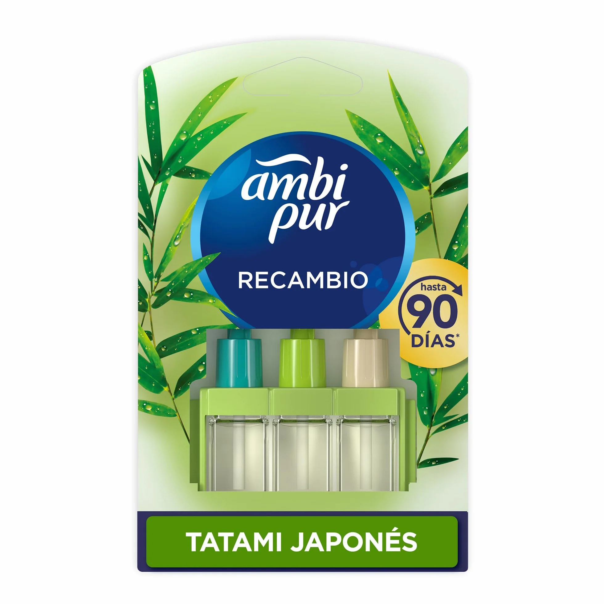 Ambi Pur 3Volution Recambio De Ambientador Eléctrico Tatami Japonés, 3 Aromas Alternan