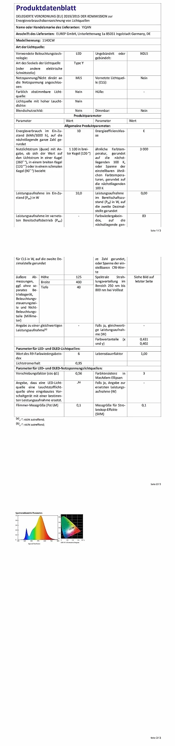 Espejo LED 40cm Luz de Baño 10W 700 Lúmenes 230V 4000K IP44 Aluminio