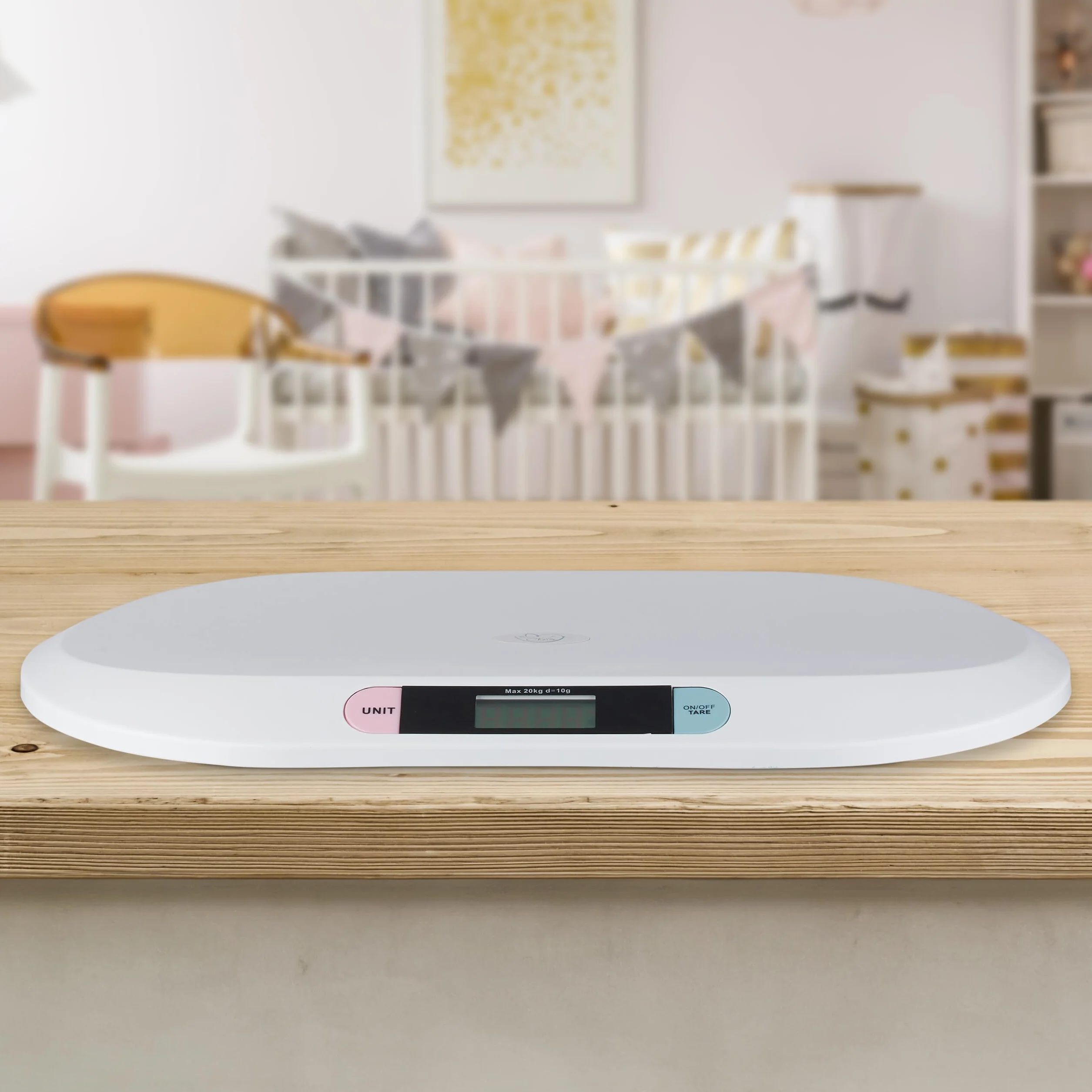 Báscula para bebés Little Choice, Recién Nacidos hasta 20 kg, sin Pilas, Blanco