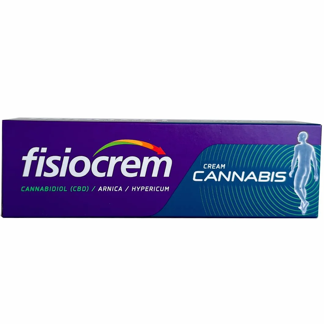 Fisiocrem Cannabis 60 ml Crema Corporal con CBD, Árnica e Hipérico Efecto Calor y Confort