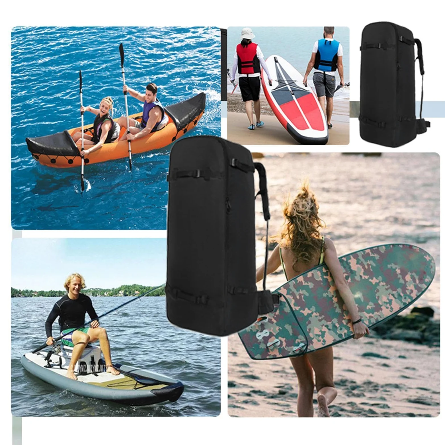 Bolsa para Paddleboard Toalla Ligera E Impermeable Con Correa Ajustable | Bolsa Seca Para Paddle Boarding Para Natación en Río, Pesca, Camping, Senderismo, Playa, Agua
