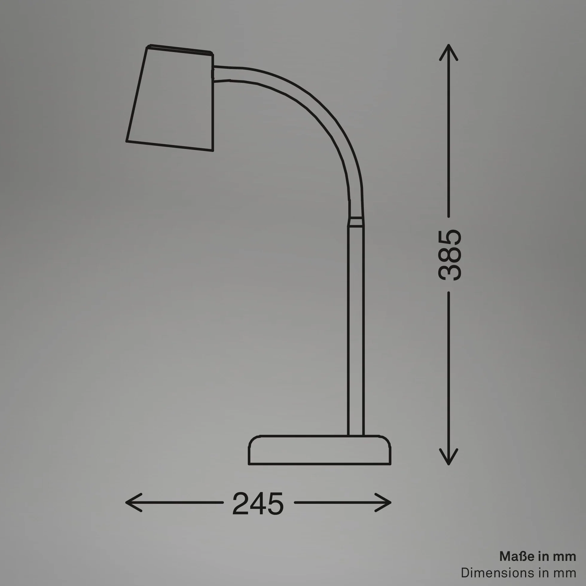 BRILONER Lámpara Escritorio Orientable GU10 con Interruptor de Cable, Blanco