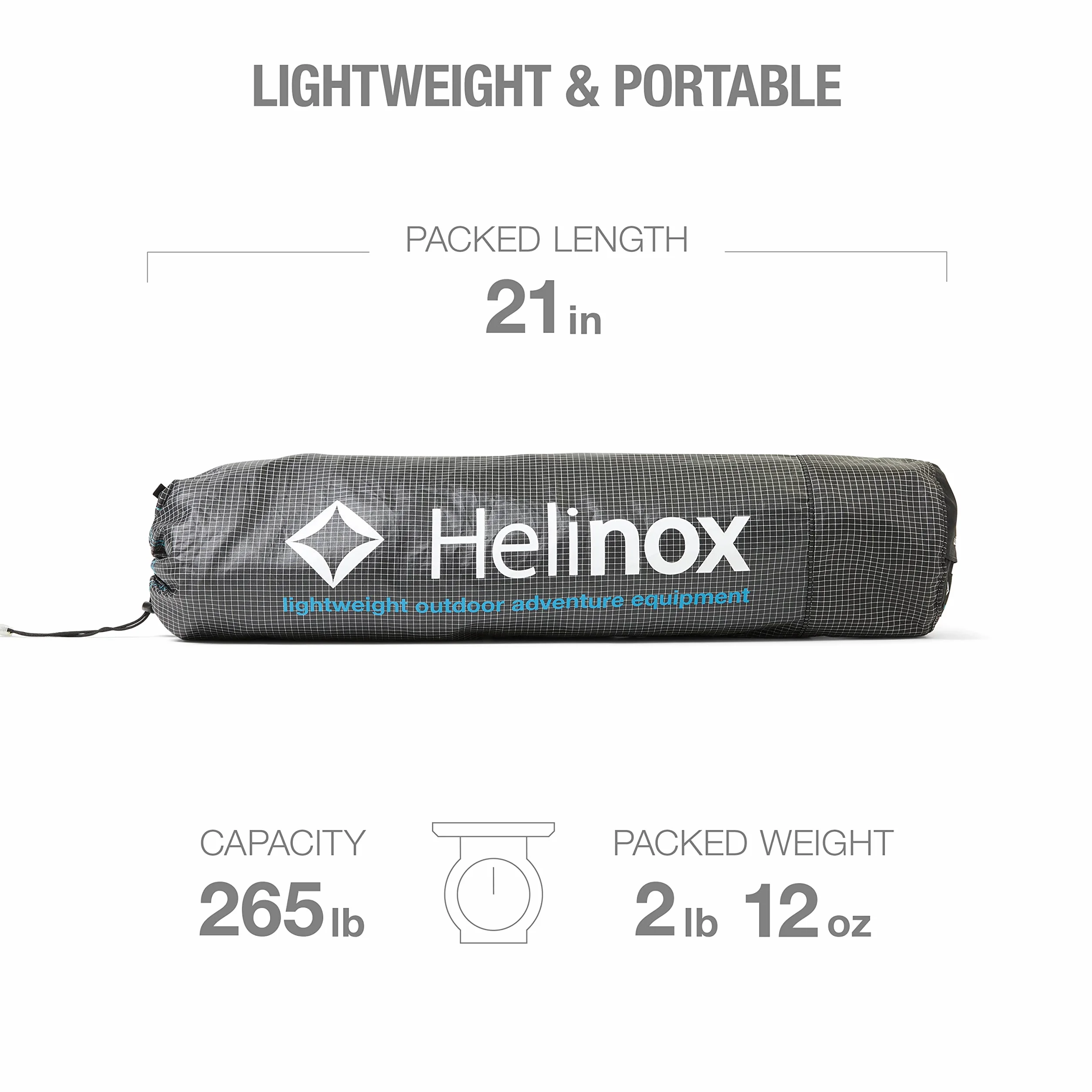 Helinox Lite Cot Black - Cama Azul