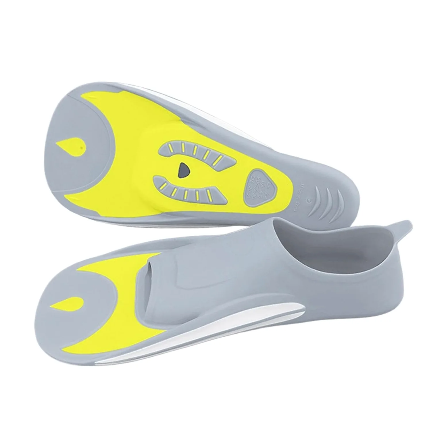 Aletas De Buceo Con Snorkel - Equipo De Buceo Ergonómico PP Tacón Ligero Cubierto De Palma Corta Cómodo Anti-fatiga Rendimiento De Viaje Boost Aletas De Buceo | Para Natación, L