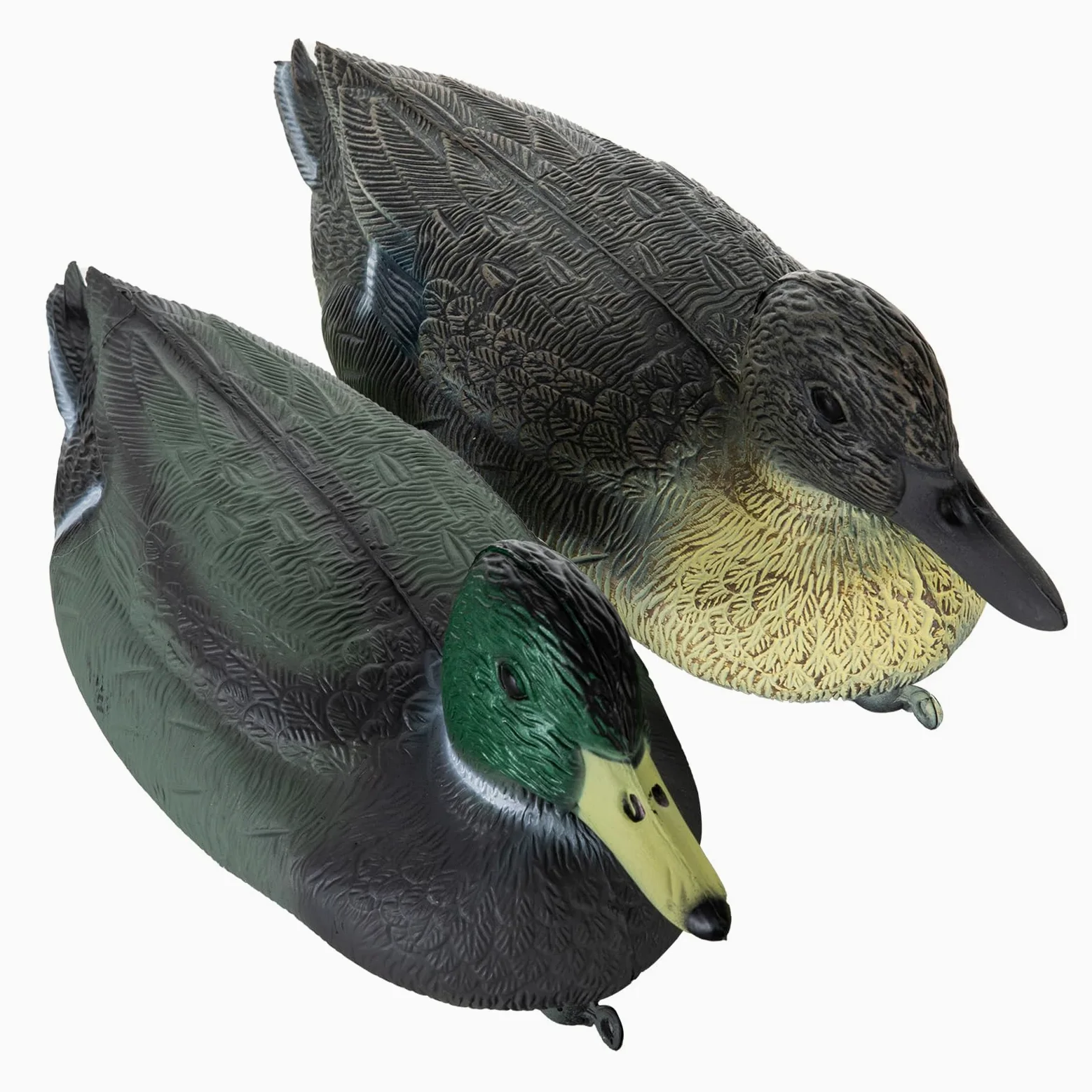 Señuelos de pato, señuelo de caza de patos, decoración de jardín, señuelo de pato flotante para piscina, estanque y lago, un hombre, una mujer.