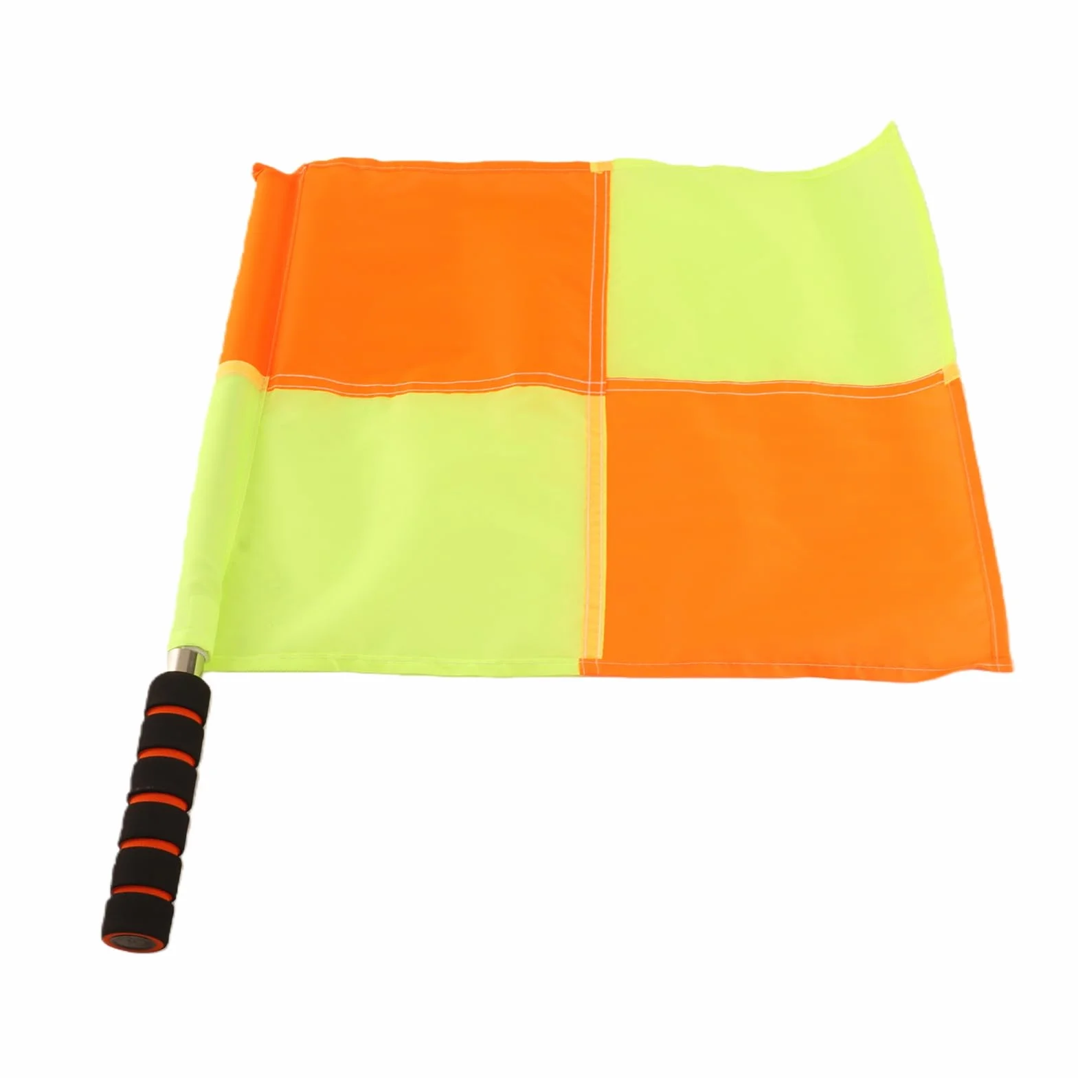 Bandera de árbitro Deportivo, 2 Piezas Bandera de Juez de Línea Tela Impermeable Varilla de Acero Inoxidable de Esponja con Bolsa de Almacenamiento para Entrenamiento de Fútbol,