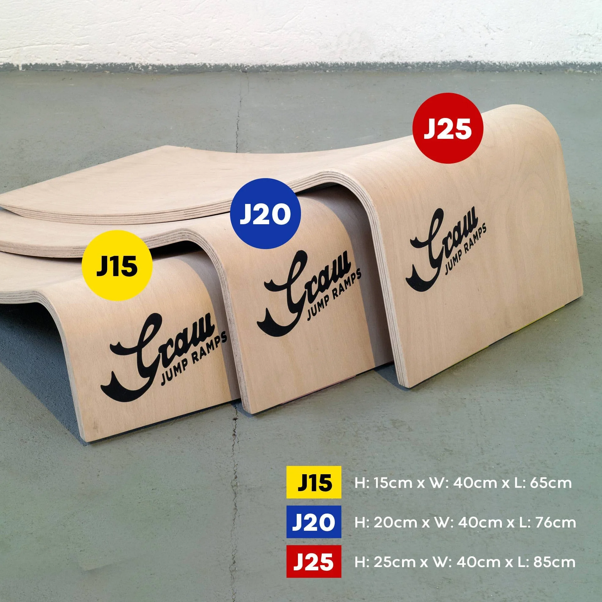 GRAW J25 Skateboard Scooter Rampe Natural