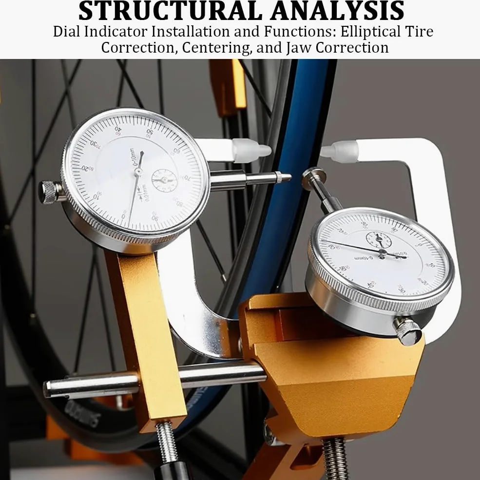 Balanceador Profesional De Ruedas Para Bicicletas, Juego De Ruedas Para Bicicletas De Carretera, Adecuado Para Ruedas De 14-29 Pulgadas, Equilibrador De Ruedas Portátiles Ajustables Y Plegables