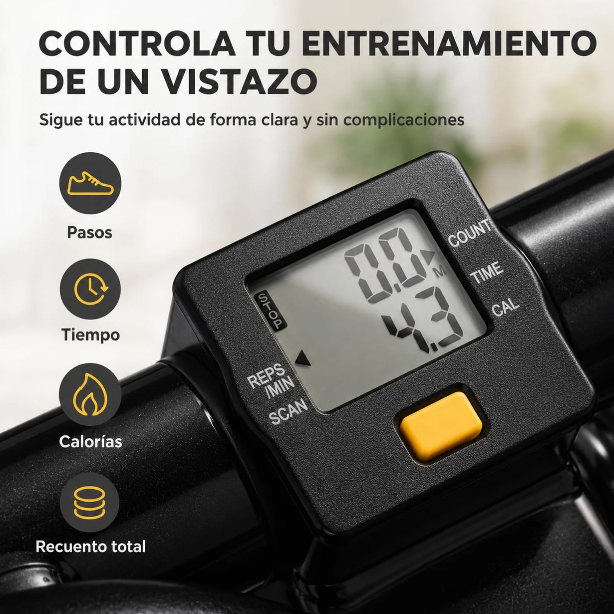 Niceday Twist Stepper Fitness Casa, Swing Stepper con Cuerdas Elásticas, Mini Stepper 2 en 1 con Pantalla LCD, Entrenador de Piernas y Brazos hasta 100 kg, Ideal para Ejercicio en Casa.