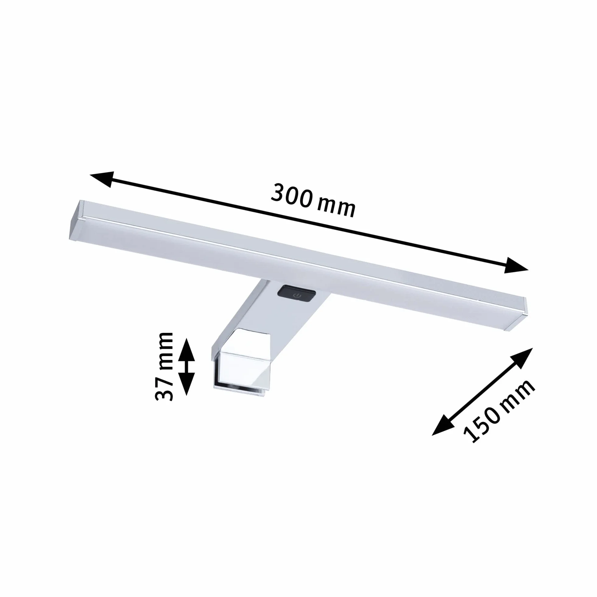 Paulmann Plafón LED espejo Selo IP44 Tunable White 420lm 230V 3,7W 2700K aluminio cromado acrílico
