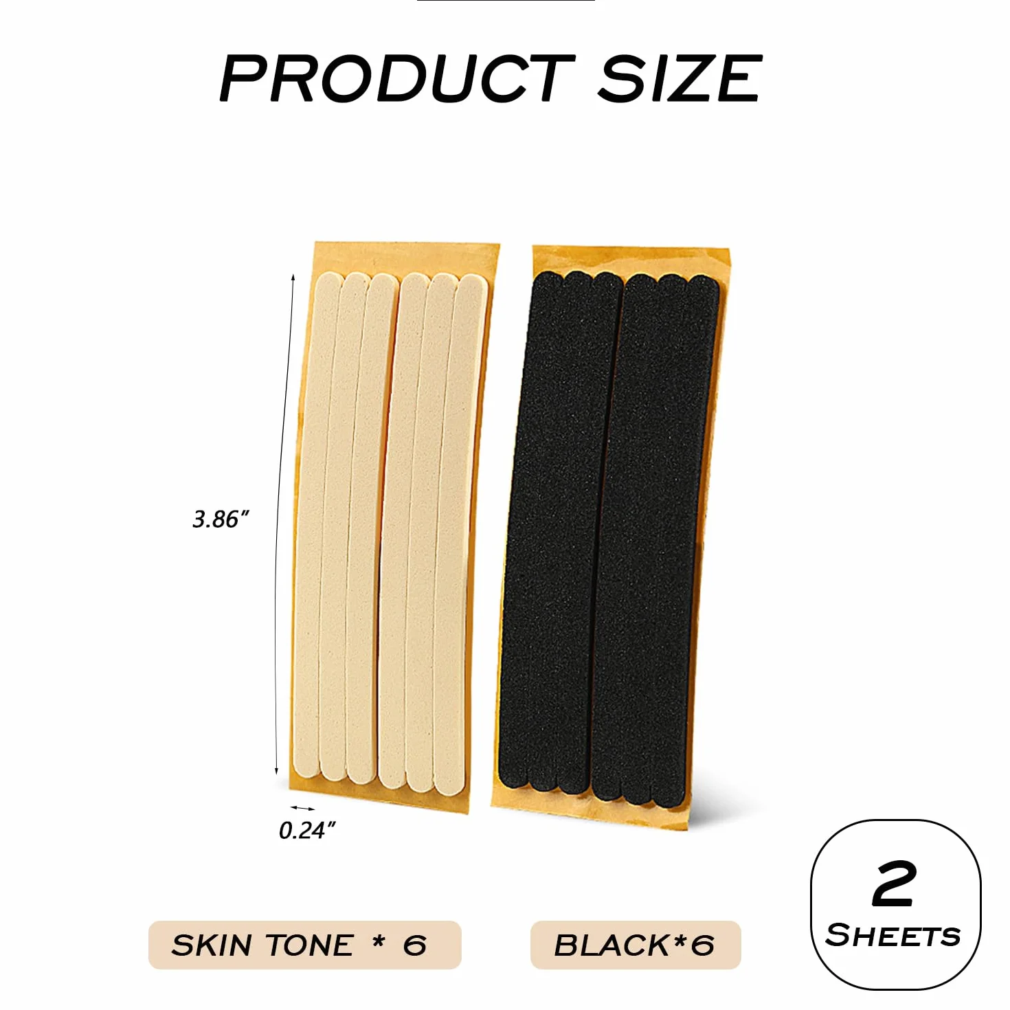 Correas acolchadas para mujer con agarre antideslizante para talón, adhesivas para zapatos, finas para tacones altos, negro