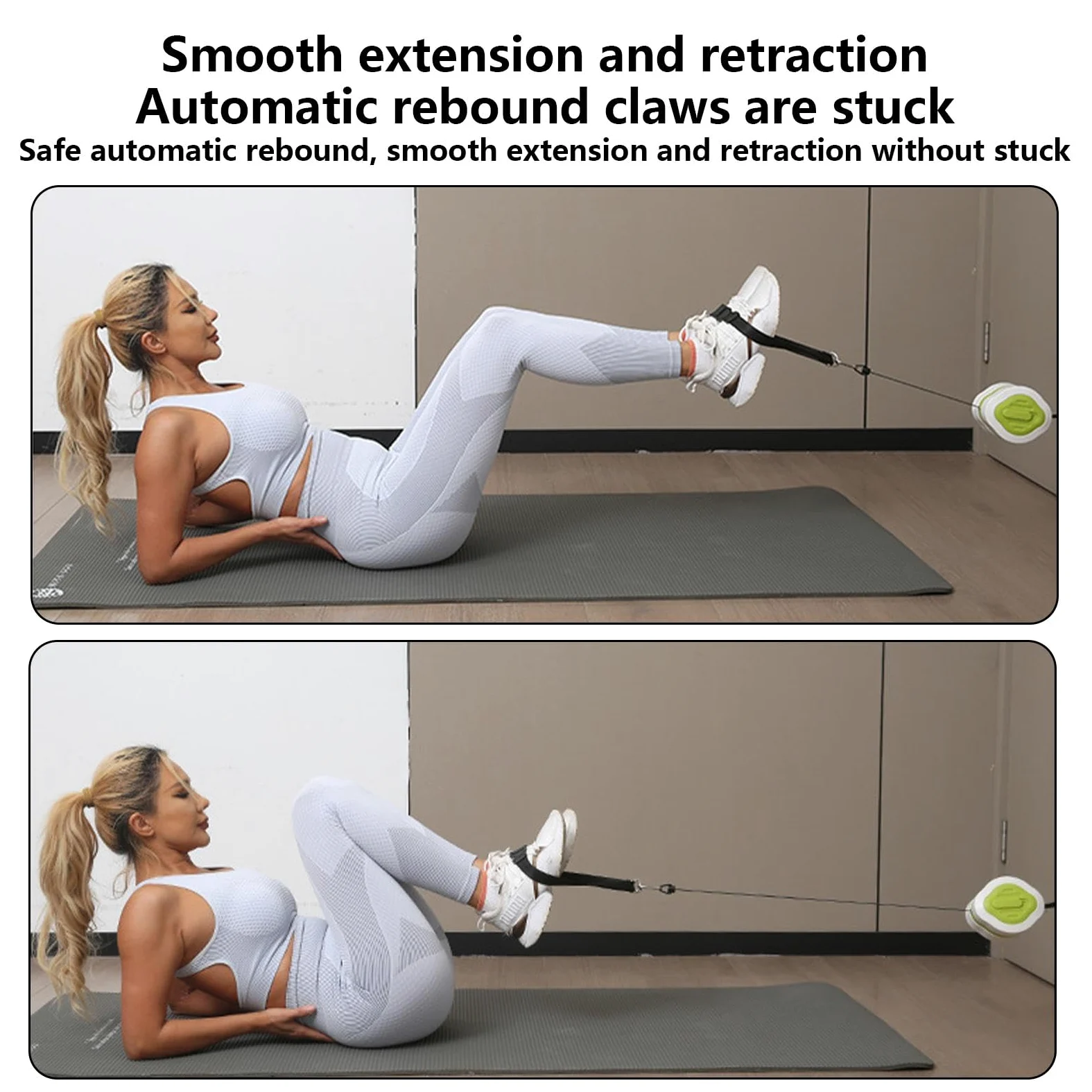 Bandas de ejercicio con asas, herramienta de entrenamiento de antebrazo, entrenador de fuerza de brazo, entrenador flexible para antebrazo, fortalecedor de mano para gimnasio en casa y al aire libre