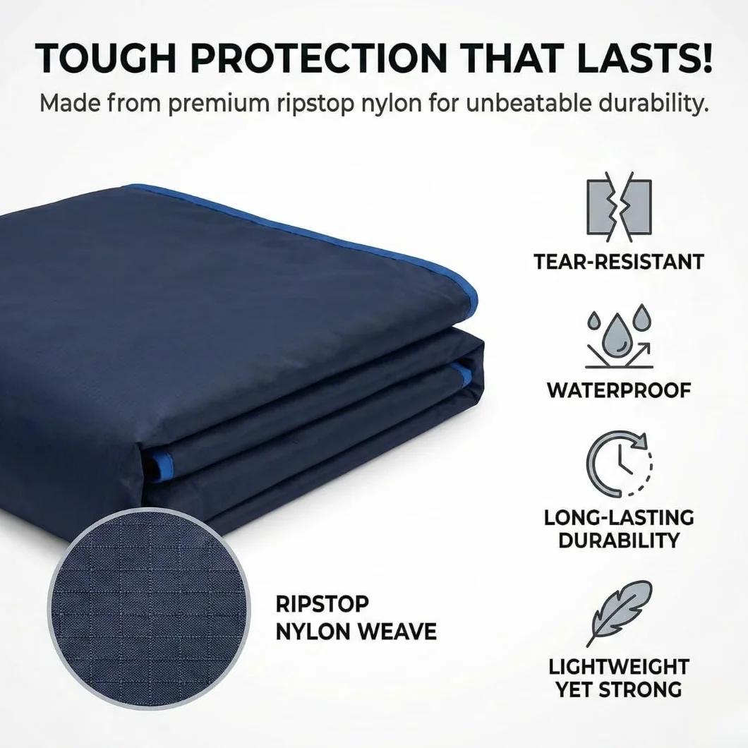 KD Willmax KNK - Funda con cremallera completa para tabla Carrom - Impermeable, nailon Ripstop, 3 tamaños (campeón)