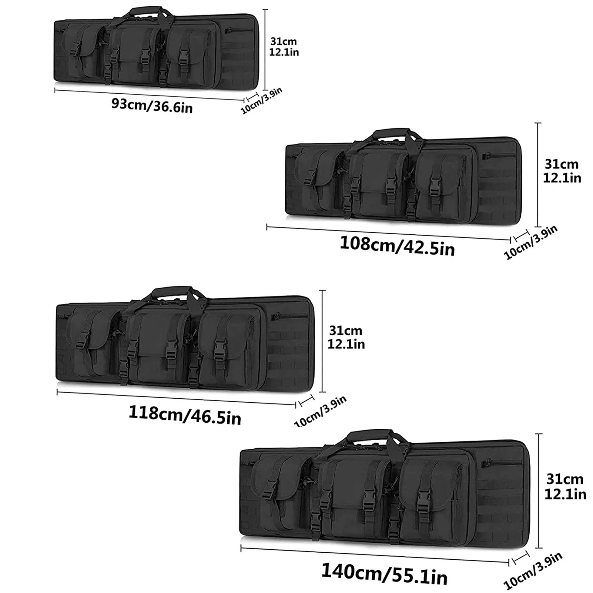 Funda para Fusil Airsoft Funda Escopeta Porta Caza, Mochila de Almacenamiento para Pistola y Revista, Estuche de Transporte para Pistola, Bolsas de Tiro para Rifles