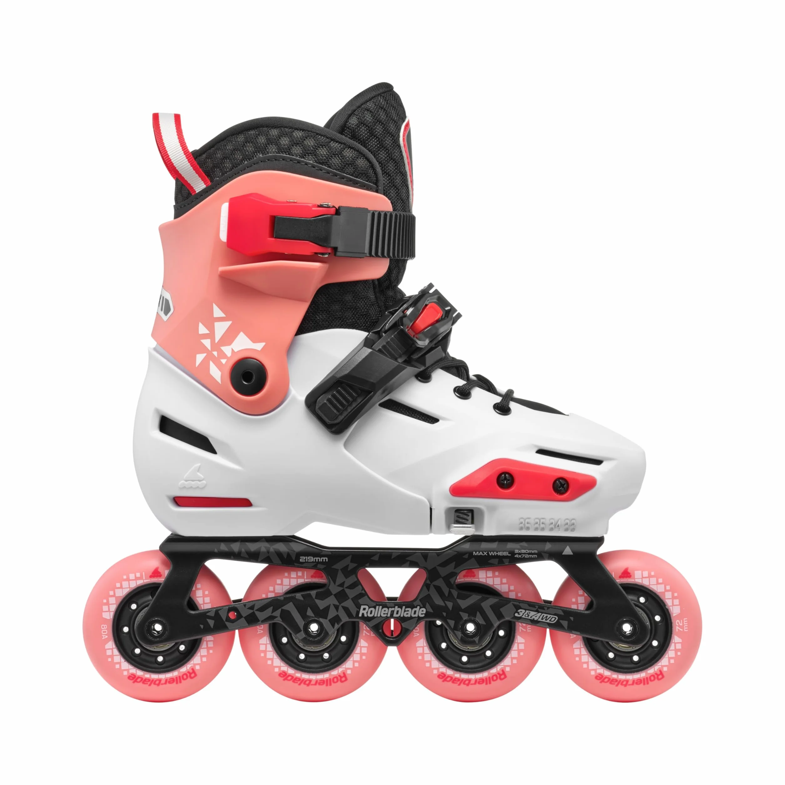 Rollerblade Apex Patines en línea 2025 Platinum/Coral