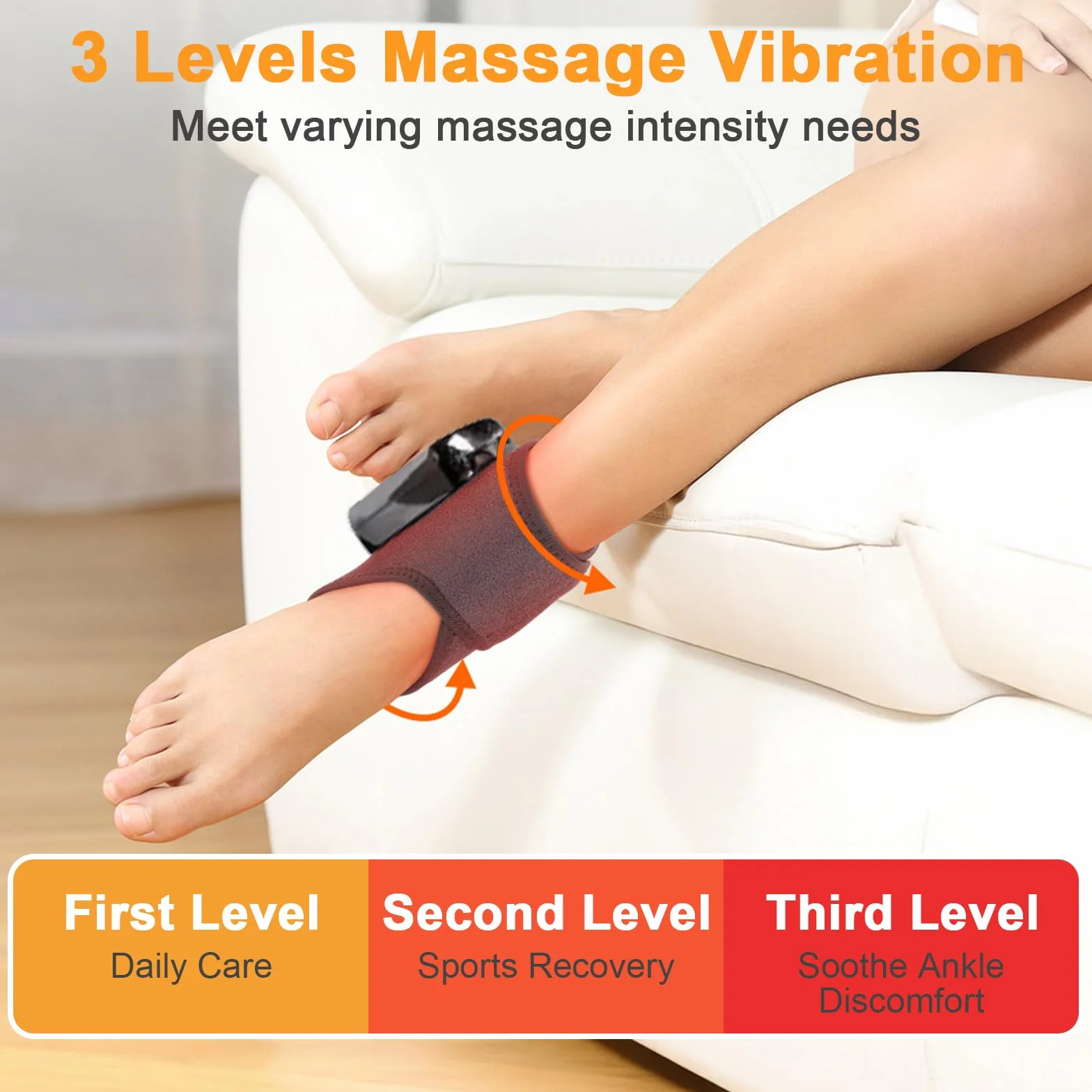 JIMACRO Masajeador de Pies Eléctrico, Foot Massager para Tobillo Talón Planta Arco
