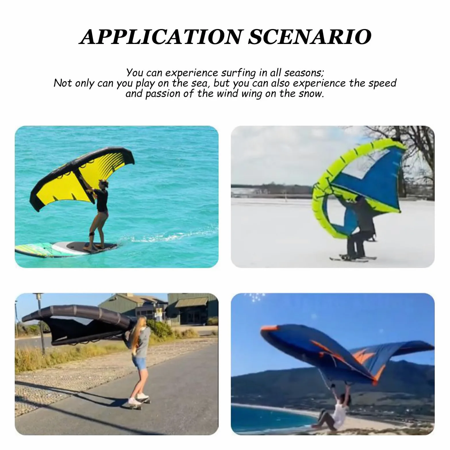 Wind Wingfoil Y Tabla Hydrofoil con Tabla Hydrofoil Inflable, Wind Wing Foil Y Hydrofoil Inflable Windfoil Hydrofoil para Deportes Acuáticos Al Aire Libre,D
