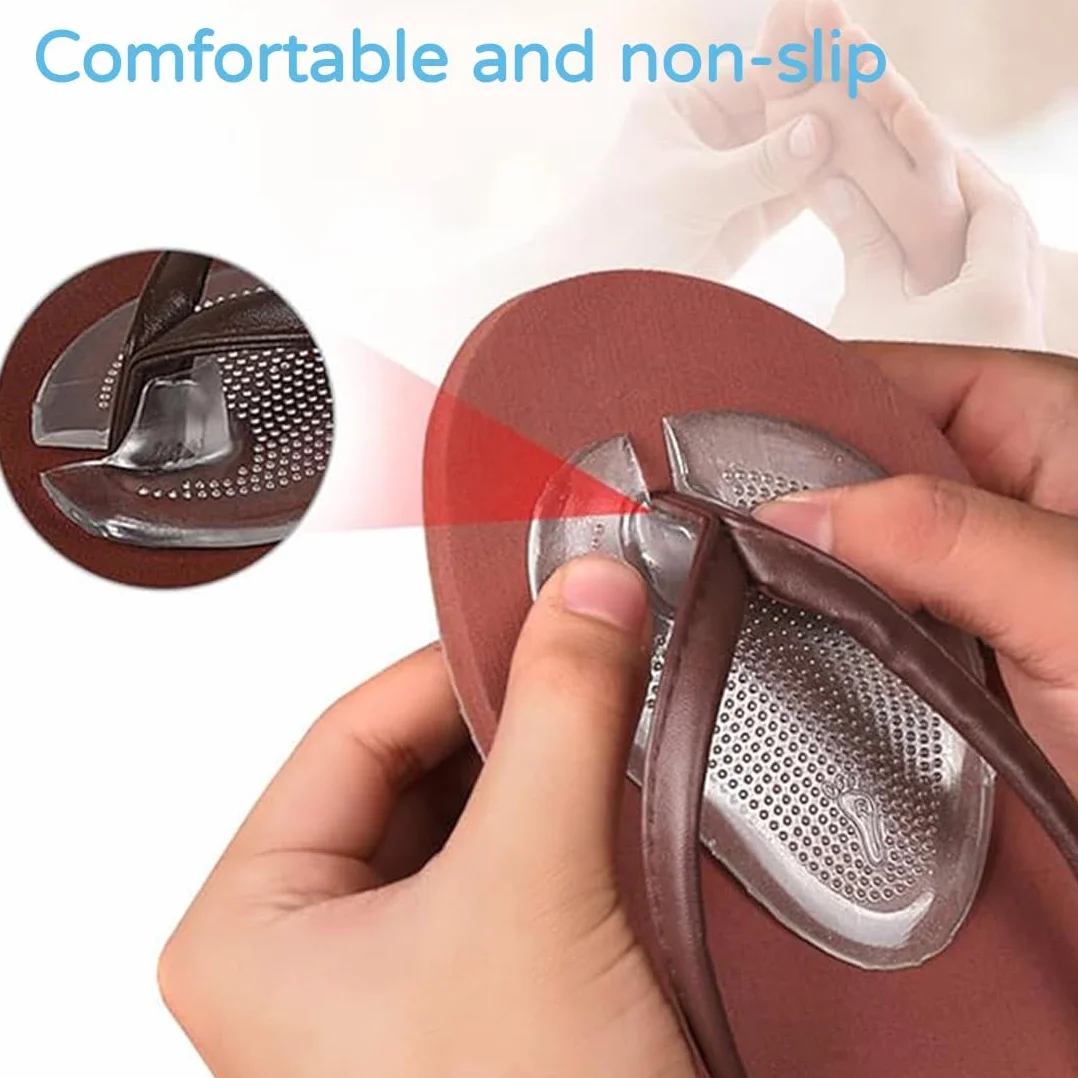 Almohadilla para Sandalia de Silicona Transparente, Separador de Dedos Unisex