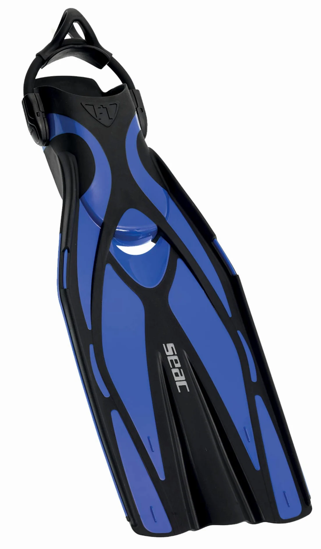 SEAC F1 S-Aletas de Buceo ultraligeras con Correa elástica, 730 Gramos, Unisex Adulto