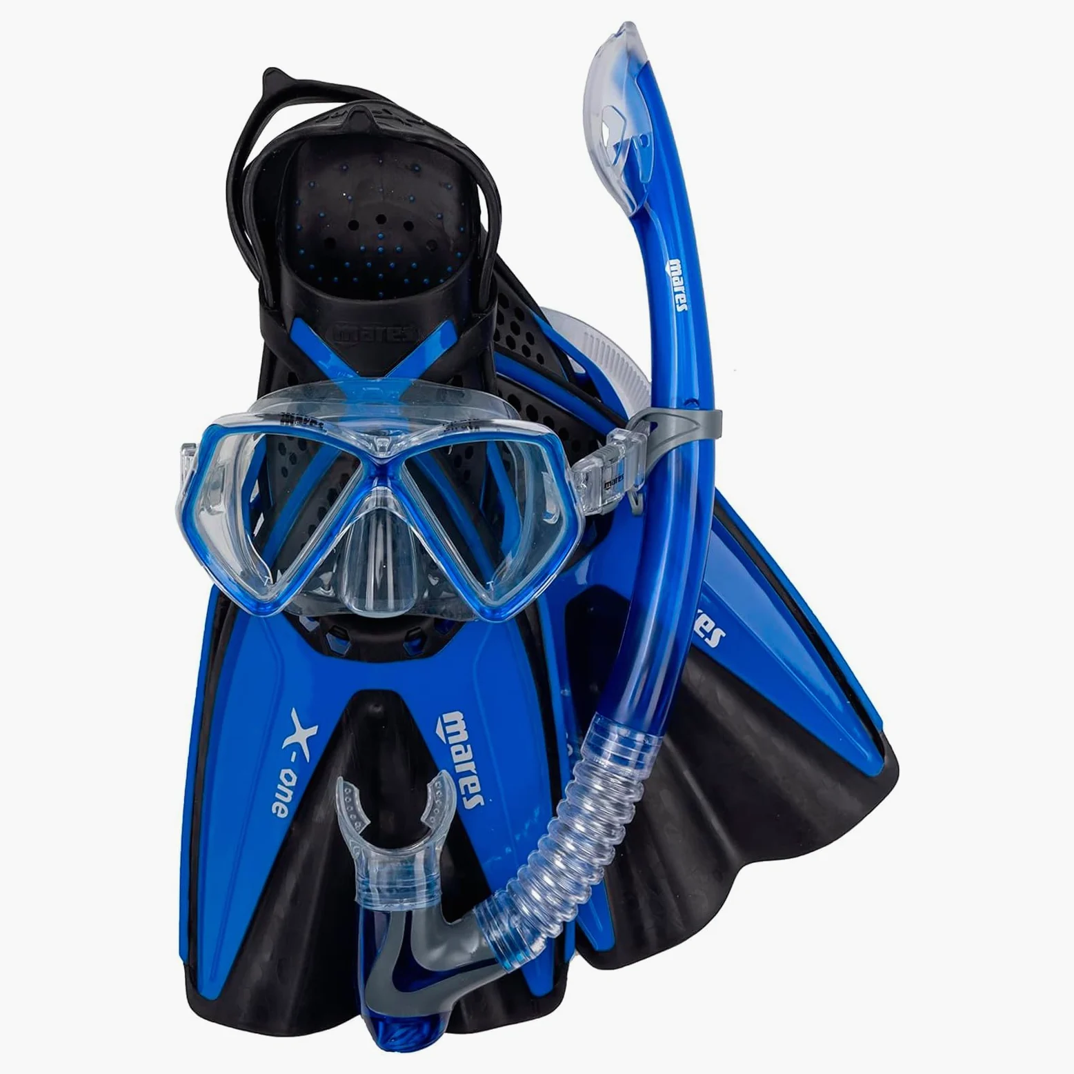 Mares Set X-One Pirate Máscara de Buceo, esnórquel y Aletas, Niños
