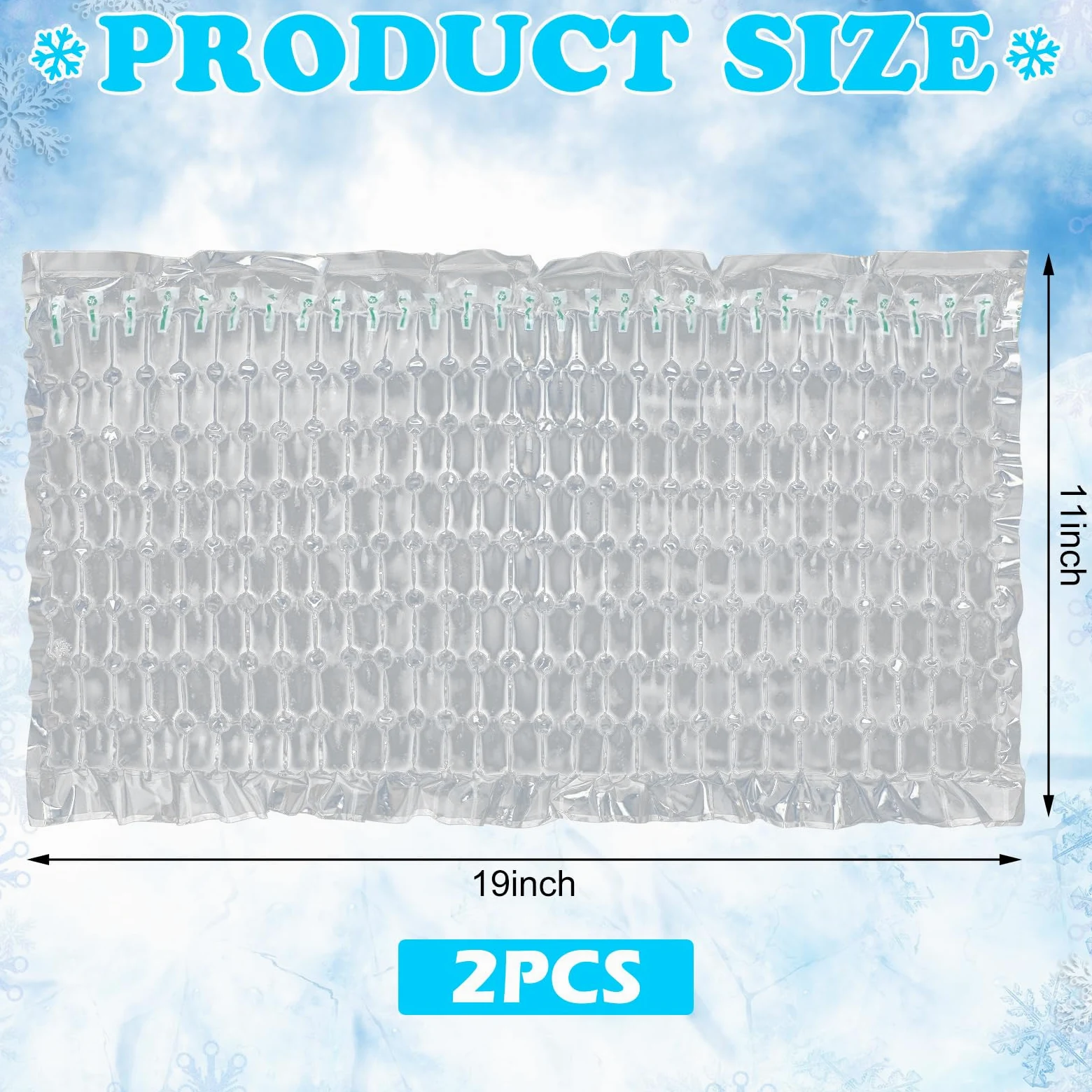 Reallnaive Paquete de 2 láminas de hielo congelables reutilizables para enfriadores, paquetes de hielo flexibles para bandejas de alimentos, tablas de queso, carnes delicatessen, platos de verduras
