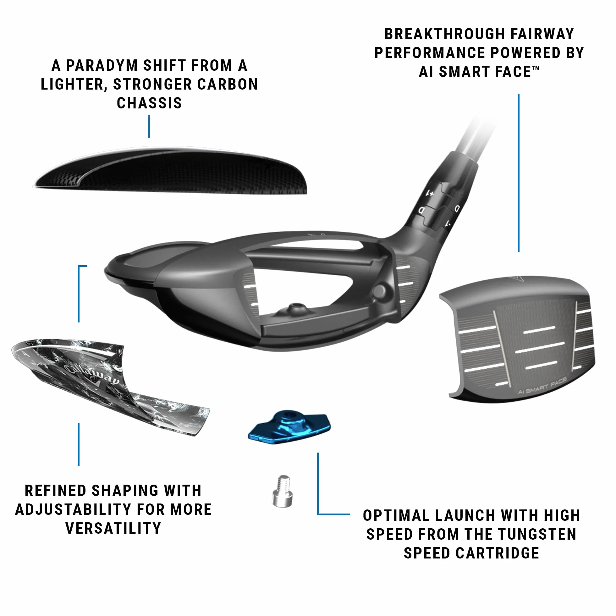 Callaway Golf Paradym AI Smoke MAX Madera de Campo