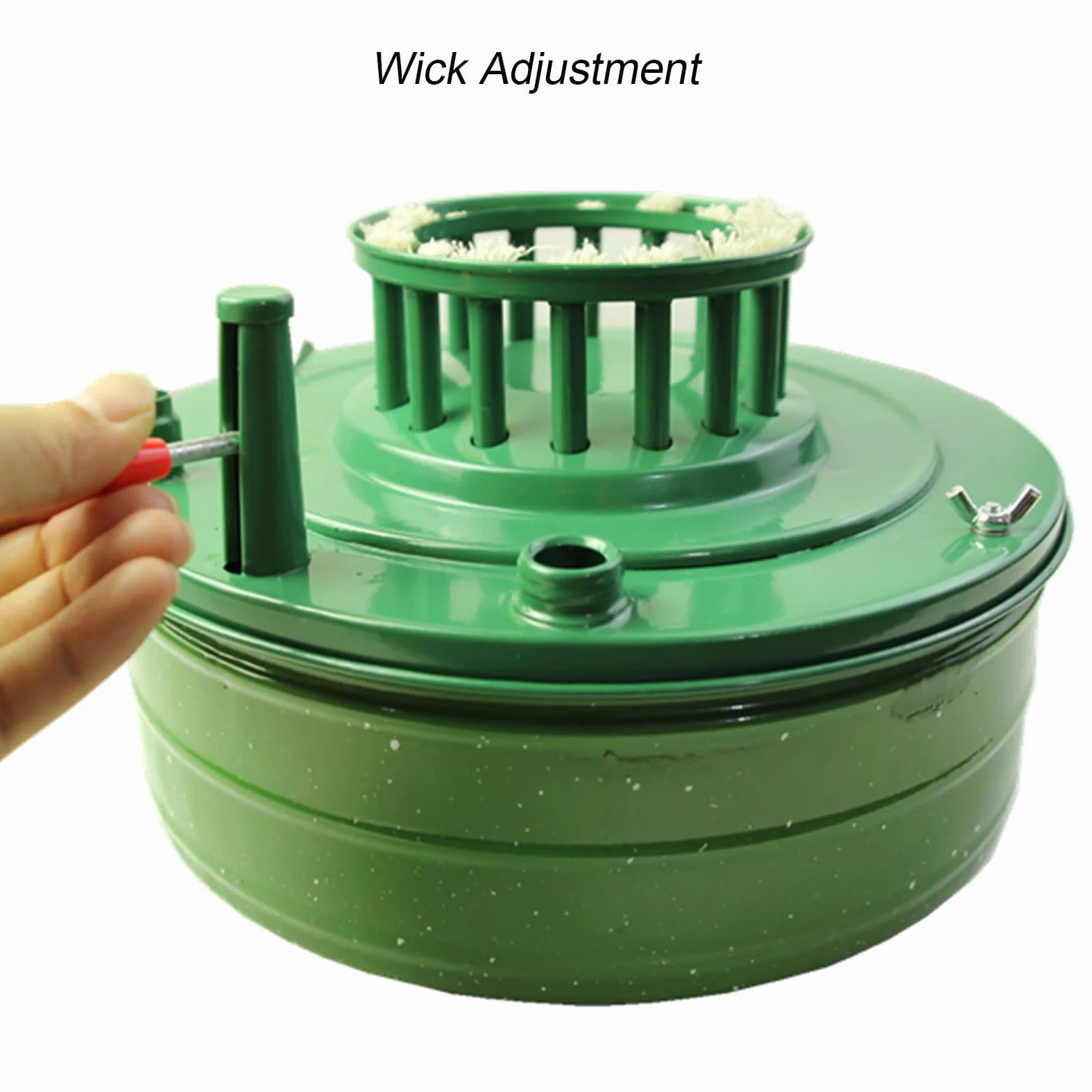 Estufa de parafina para exteriores, calentador de queroseno portátil de 16 mechas con rejilla abierta y cerrable, ideal para camping, apto para 5-6 personas, dura hasta 10 horas