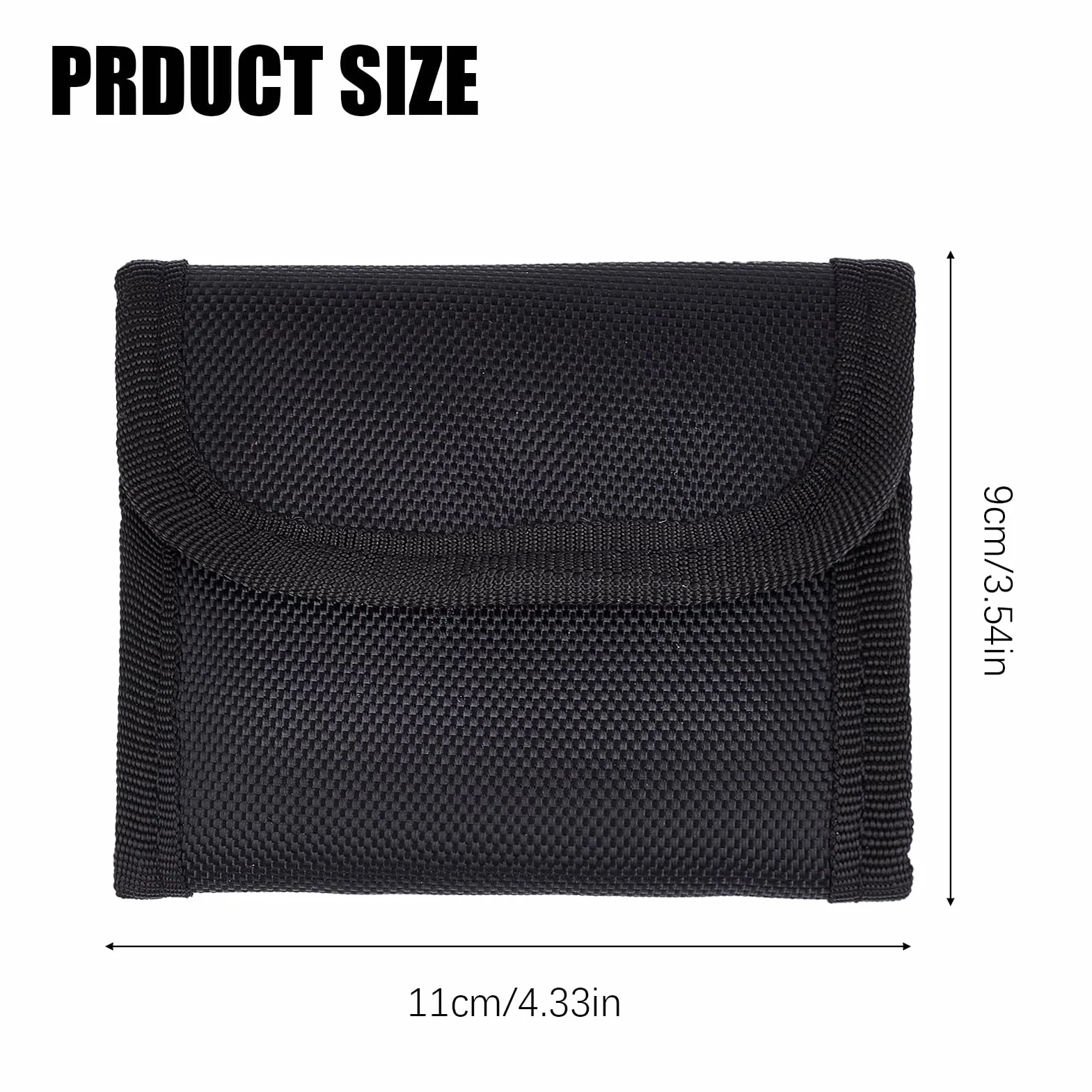 NICENEEDED 3.5" x 3.9" Bolsa para Guantes de Cinturón, Porta Guantes Desechables de Látex de Tela Oxford Doble