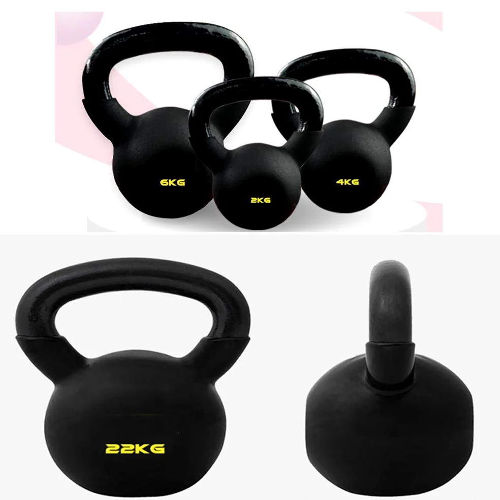 Kettlebells AGYH Pesas Rusas De Hierro Fundido, Barra De Pesas con Mancuernas para Entrenamiento De Fuerza En El Gimnasio En Casa, Equipo De Ejercicios, Negro, 2-22 Kg (Size : 2kg/4.4lb)