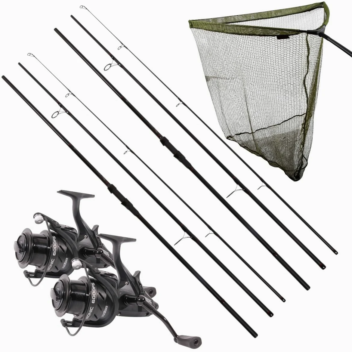 Ultimate Adventure Carp II Kit 12 Pies 3 LB(Cañas De 3 Pzas.) - Combo Carpfishing