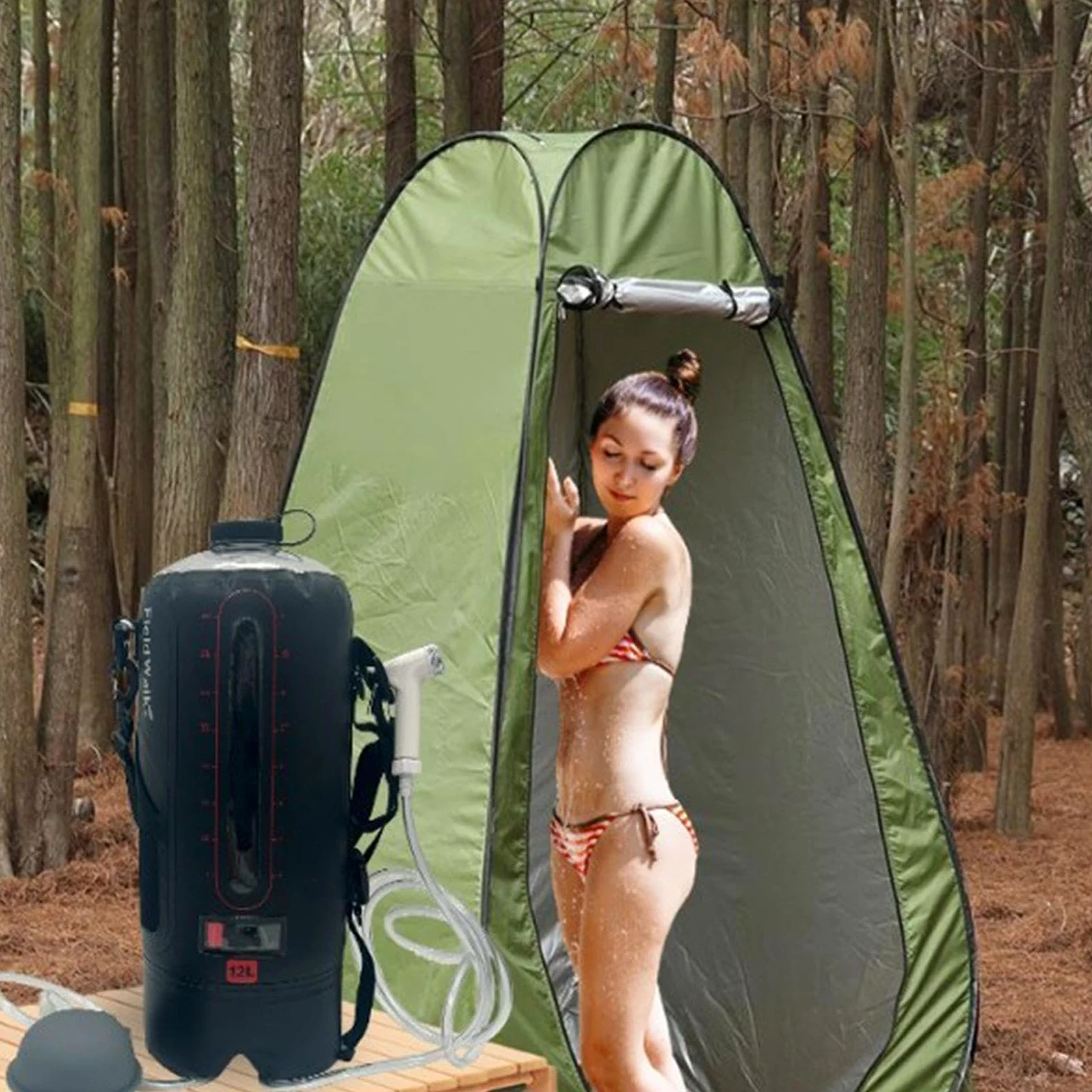 Bolsa Ducha Camping 12 L Calentamiento Solar Manguera Desmontable | Duchas Solares Portátiles Para Acampar Playa, Senderismo, Natación, Aire Libre, Overlanding,