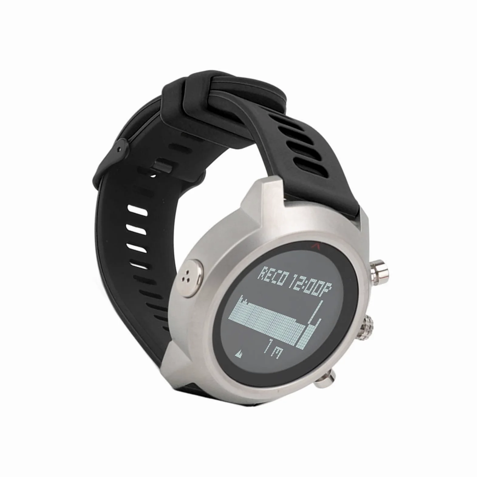 Reloj Deportivo Eléctrico Multifuncional Impermeable Pantalla Táctil para Aventureros de Buceo 320 MAh (Negra)