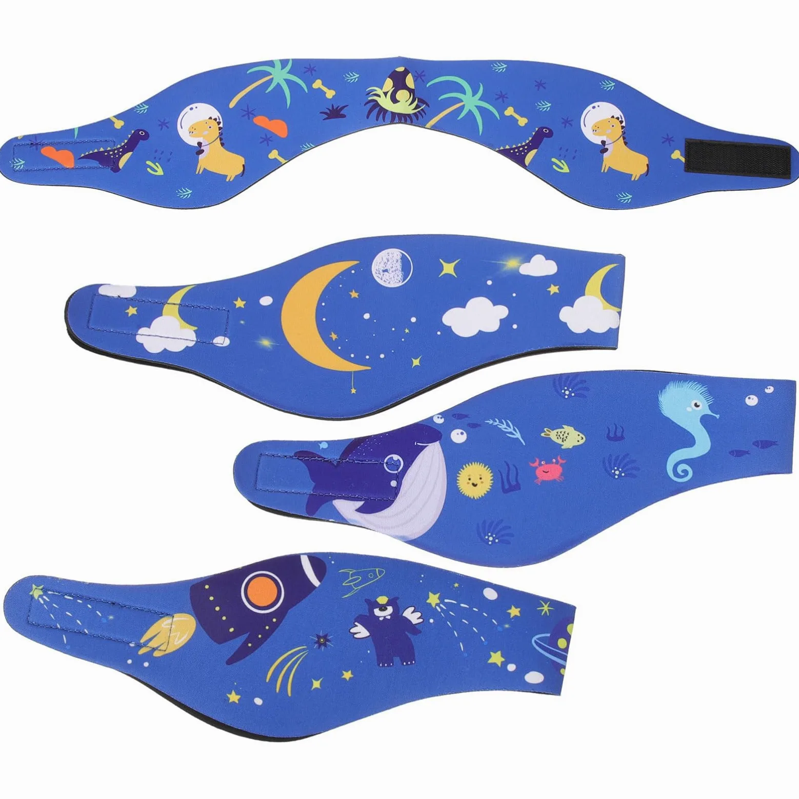 BESPORTBLE Diadema De Natación Banda para El Cabello De Natación Nadar Gorro Natacion Gorro De Piscina Bandas para La Cabeza De Natación Diadema De Baño Neopreno Blue