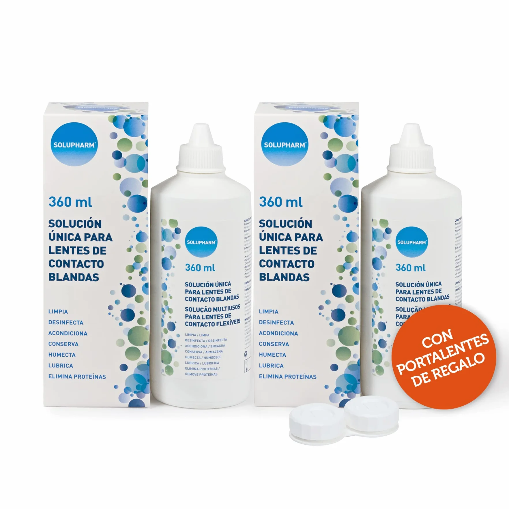 Solupharm Solución para Lentes de Contacto Blandas 360 ml Paquete de 2