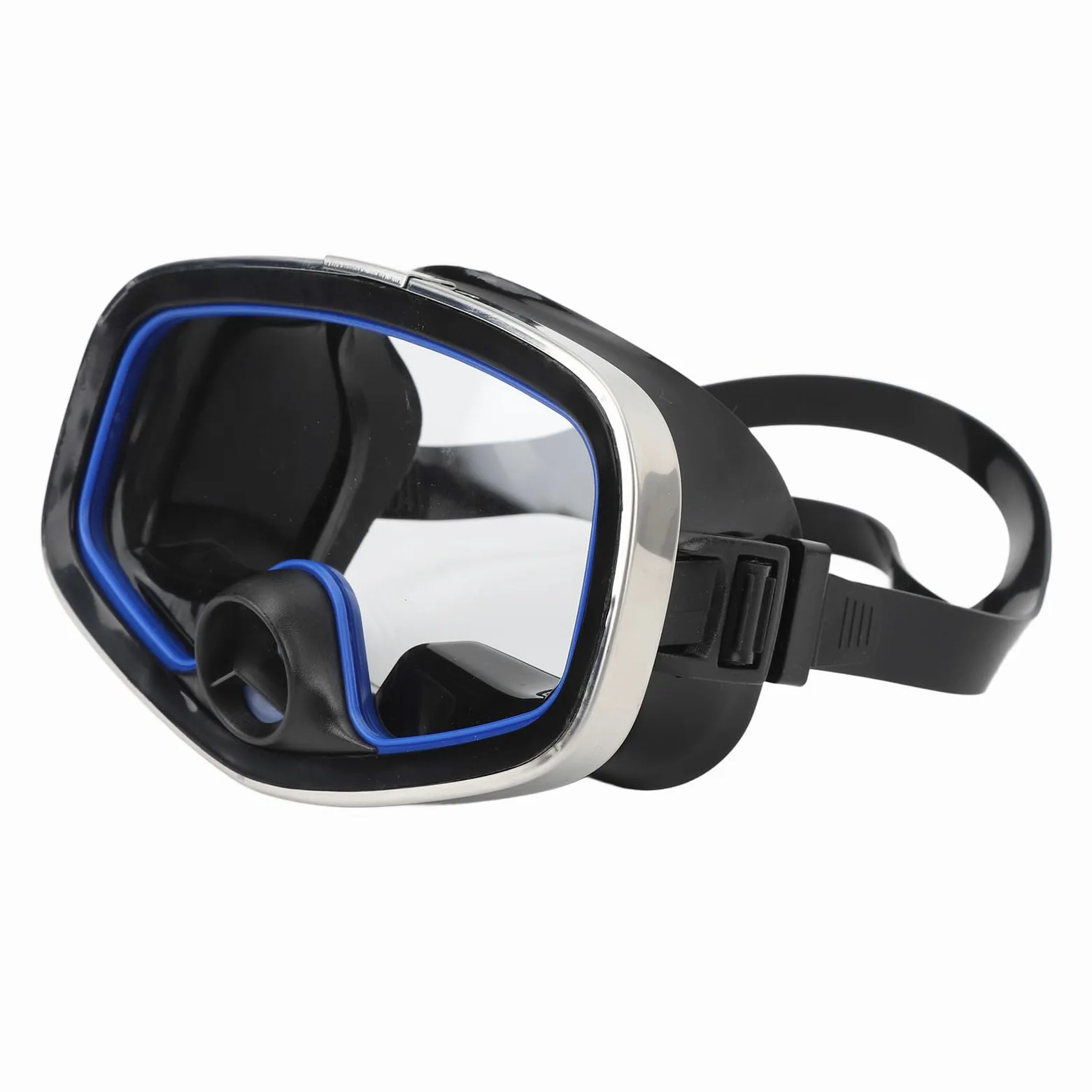 Máscara de Buceo Ovalada, Gafas de Buceo, Visibilidad Clara, Ovaladas, HD, Antivaho, Gafas de Buceo, Diseño de Válvula de Nariz, Vidrio Templado, Lente única, Gafas de Snorkel