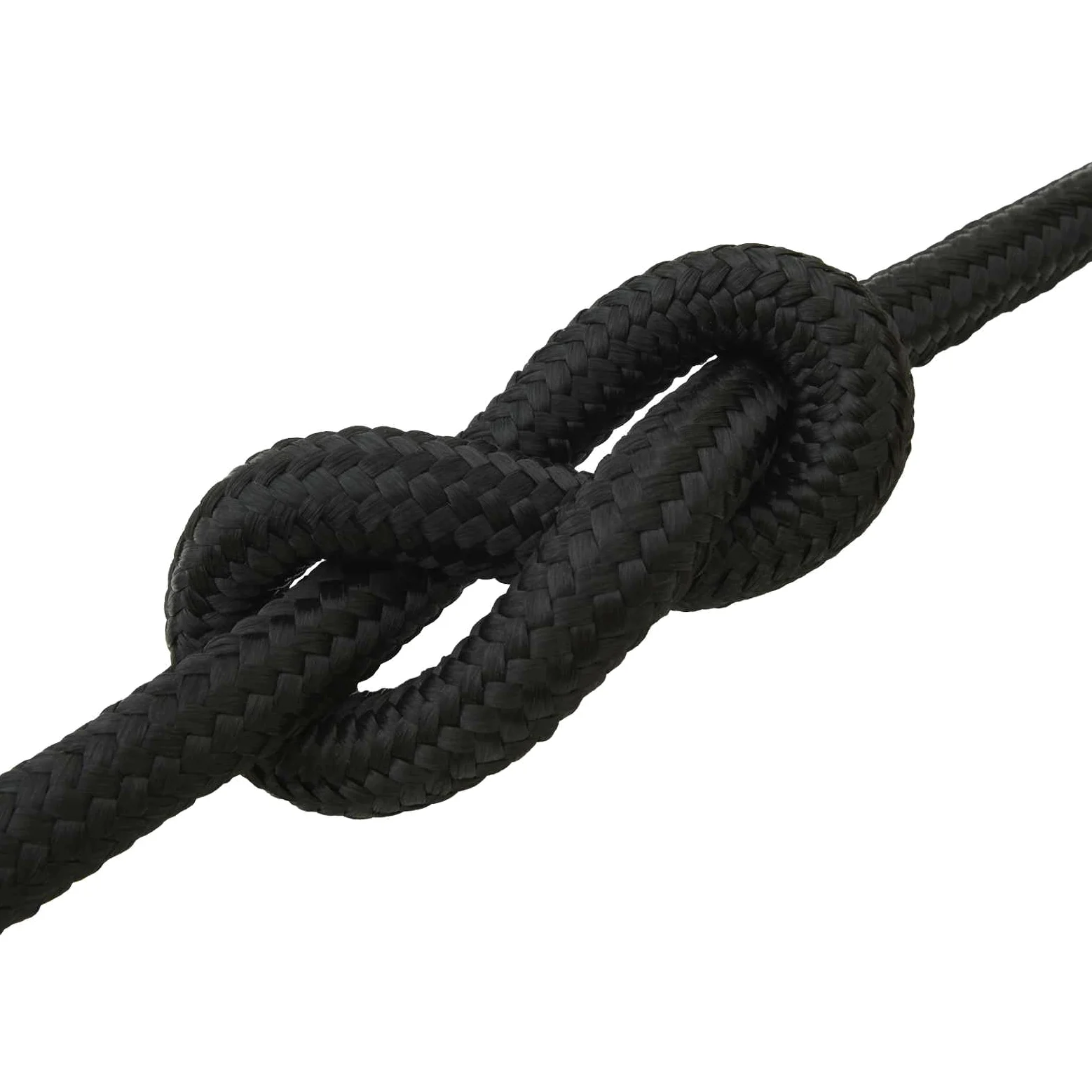 Cuerda de polipropileno para barco, 10 m, color negro, 3 cm de diámetro, resistente a la intemperie, para vela, canotaje, yatar, asegurar y atar