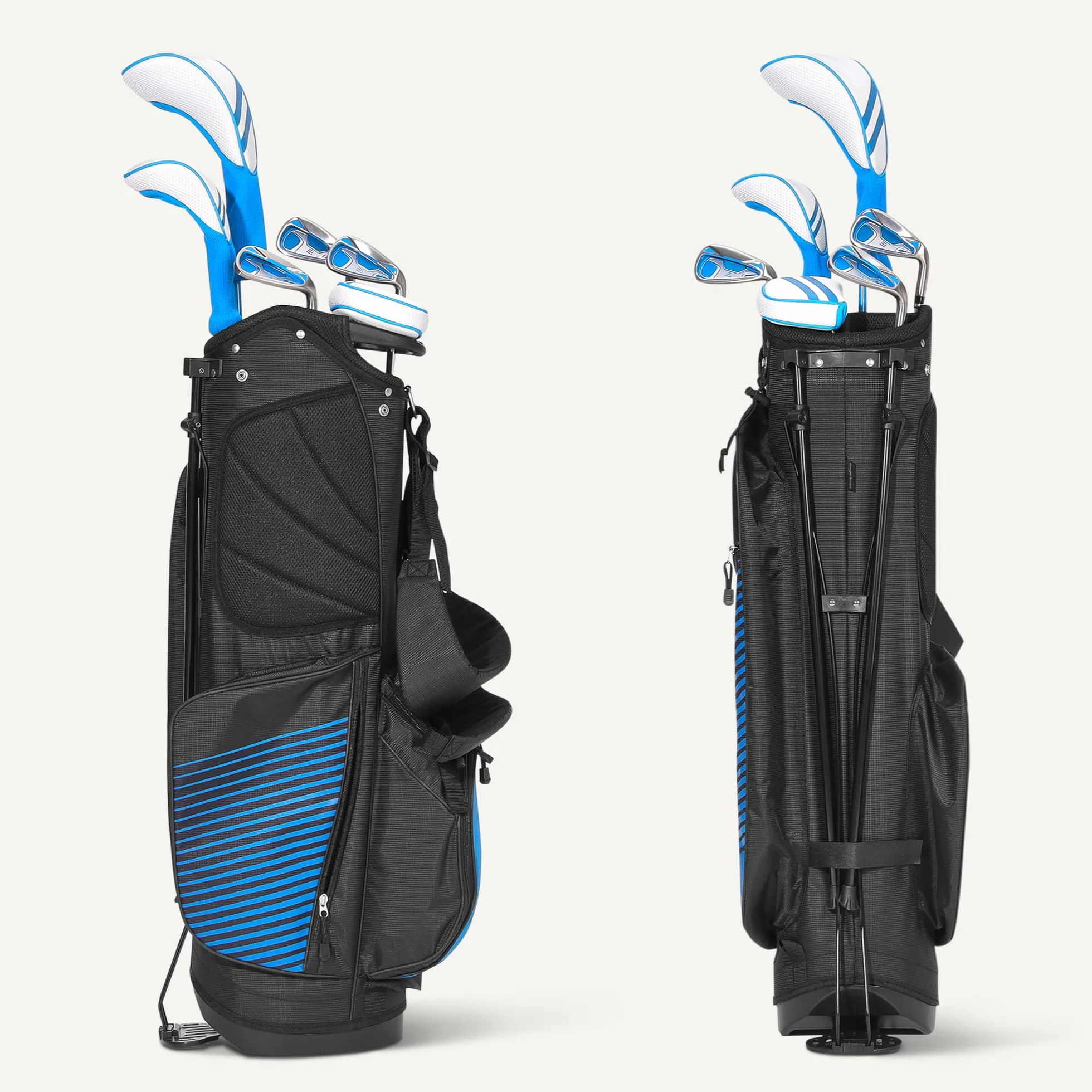 Amazon Basics Juego de Palos de Golf, 6 Piezas, Bolsa de Soporte, Cara Grande, Centro de Gravedad Bajo